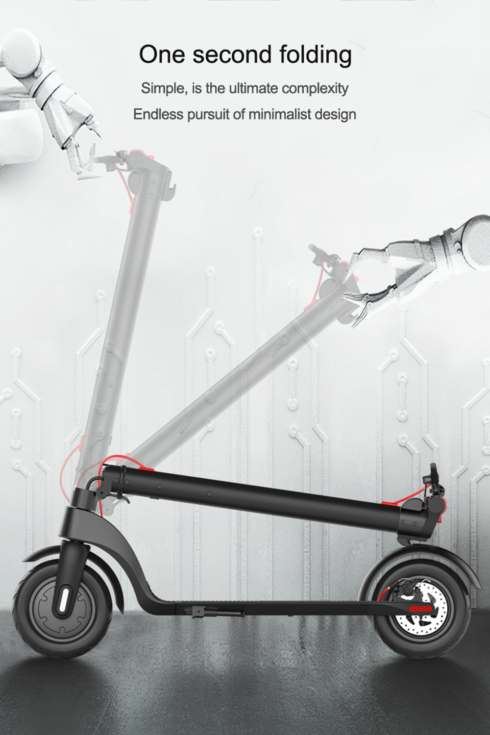 45KM 8.5" Folding Electric Scooter 350W Range For Adult City Commute