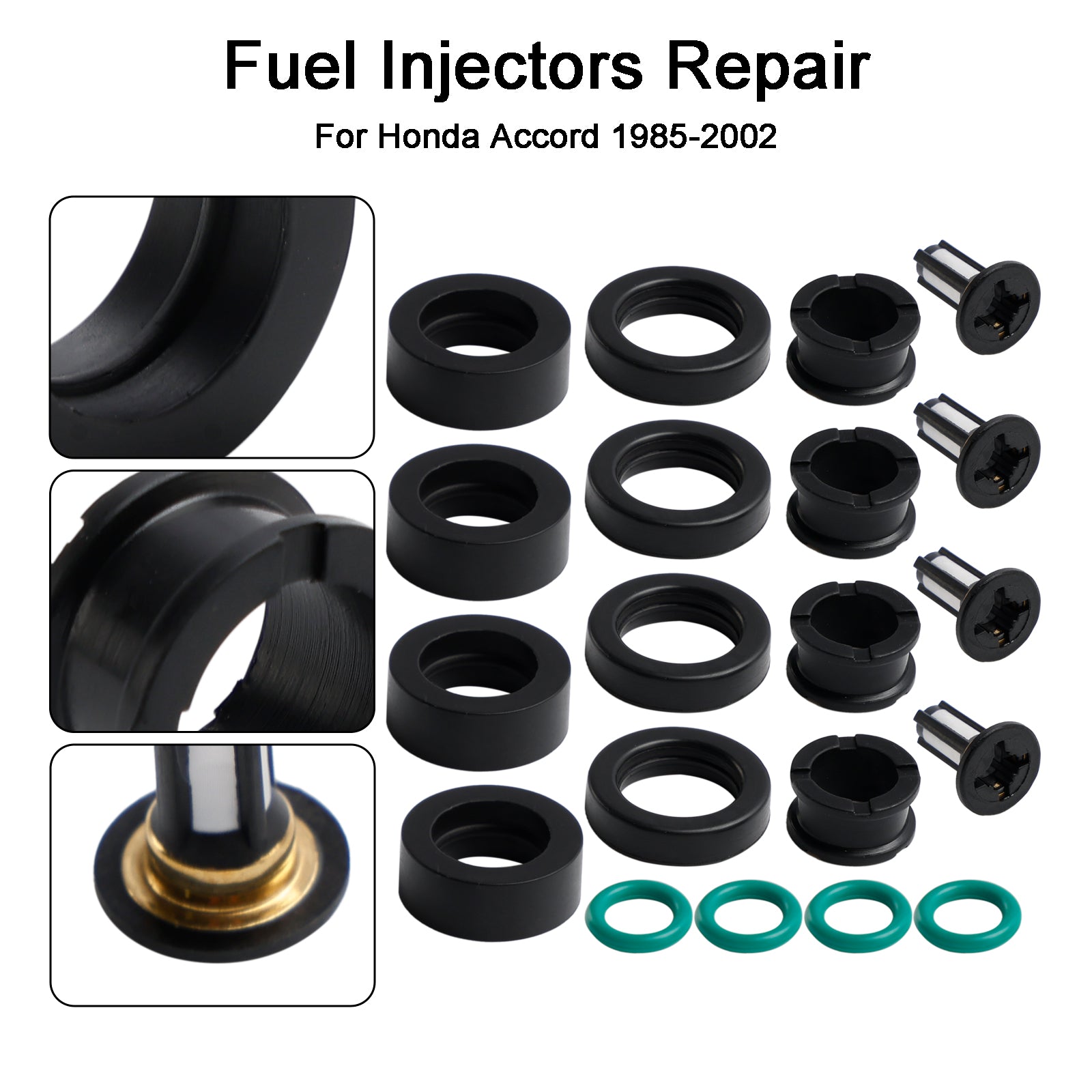 Fuel Injector Repair Kit O-Rings Seals Fit Honda Accord 1985-2002 Civic CRX