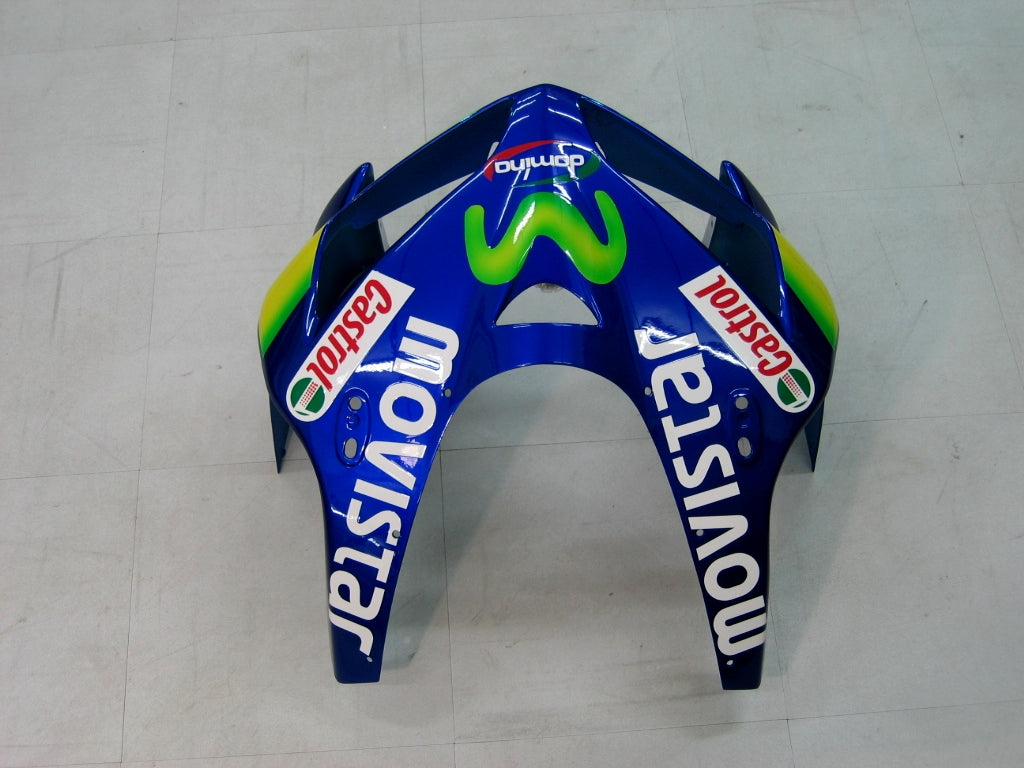 2005-2006 Honda CBR 600 RR Blue & Green Movistar Racing Fairings Generic