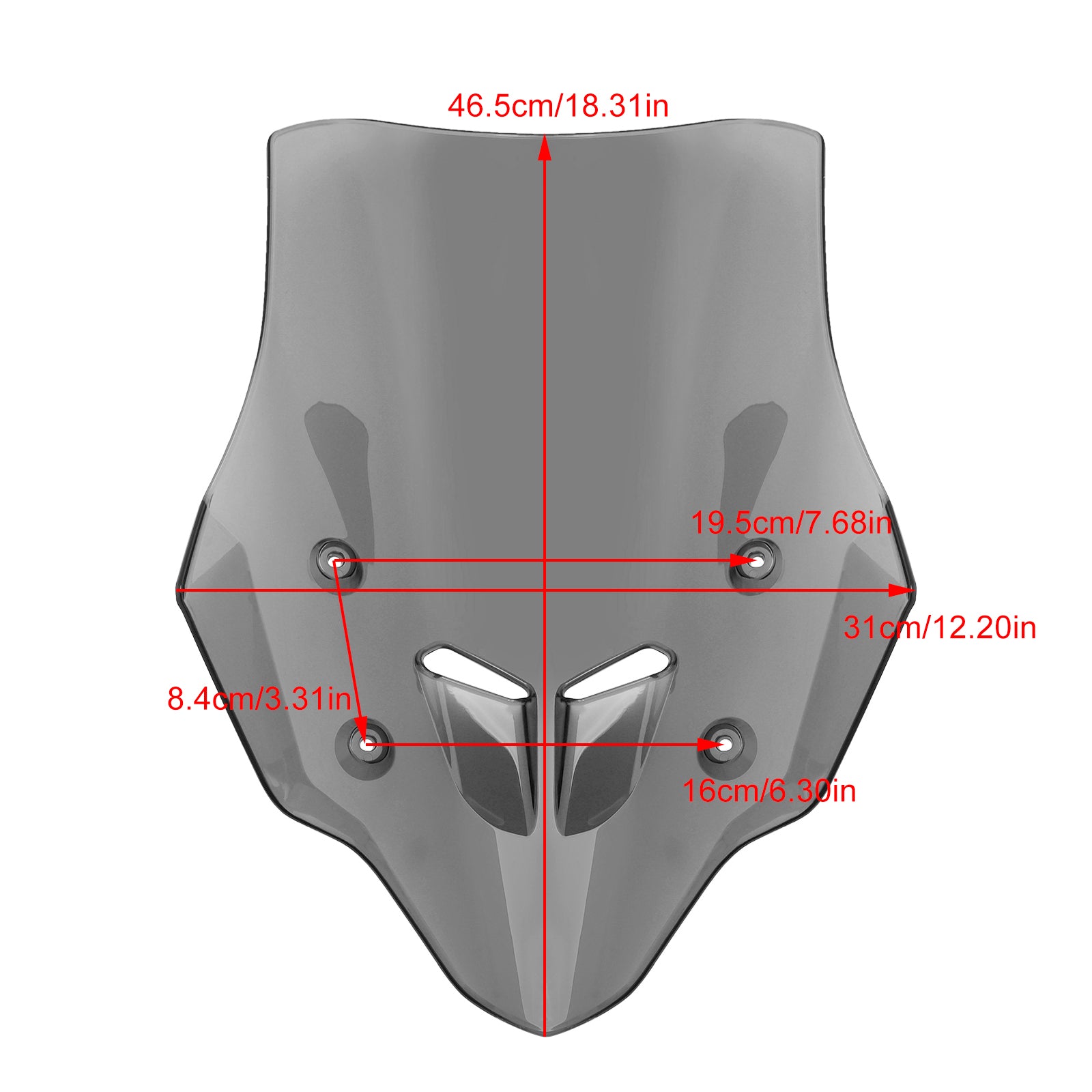 ABS Motorcycle Windshield WindScreen fit for HONDA CB400X/CB500X 2019-2024