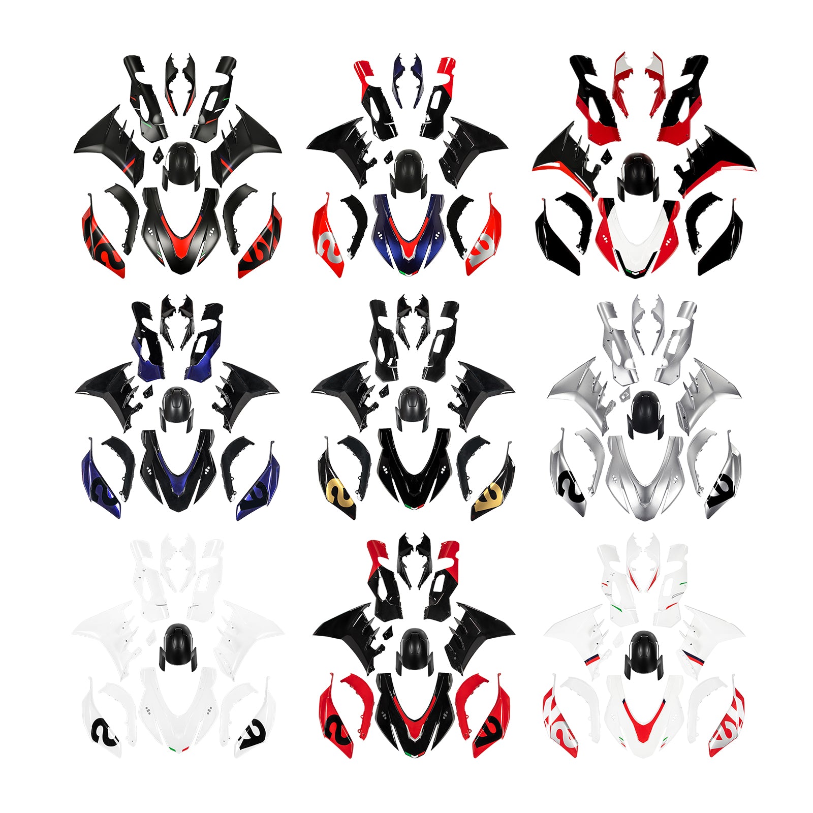 Injeção ABS Kit de carenagem de plástico de plástico para Aprilia RSV4 2021-2024