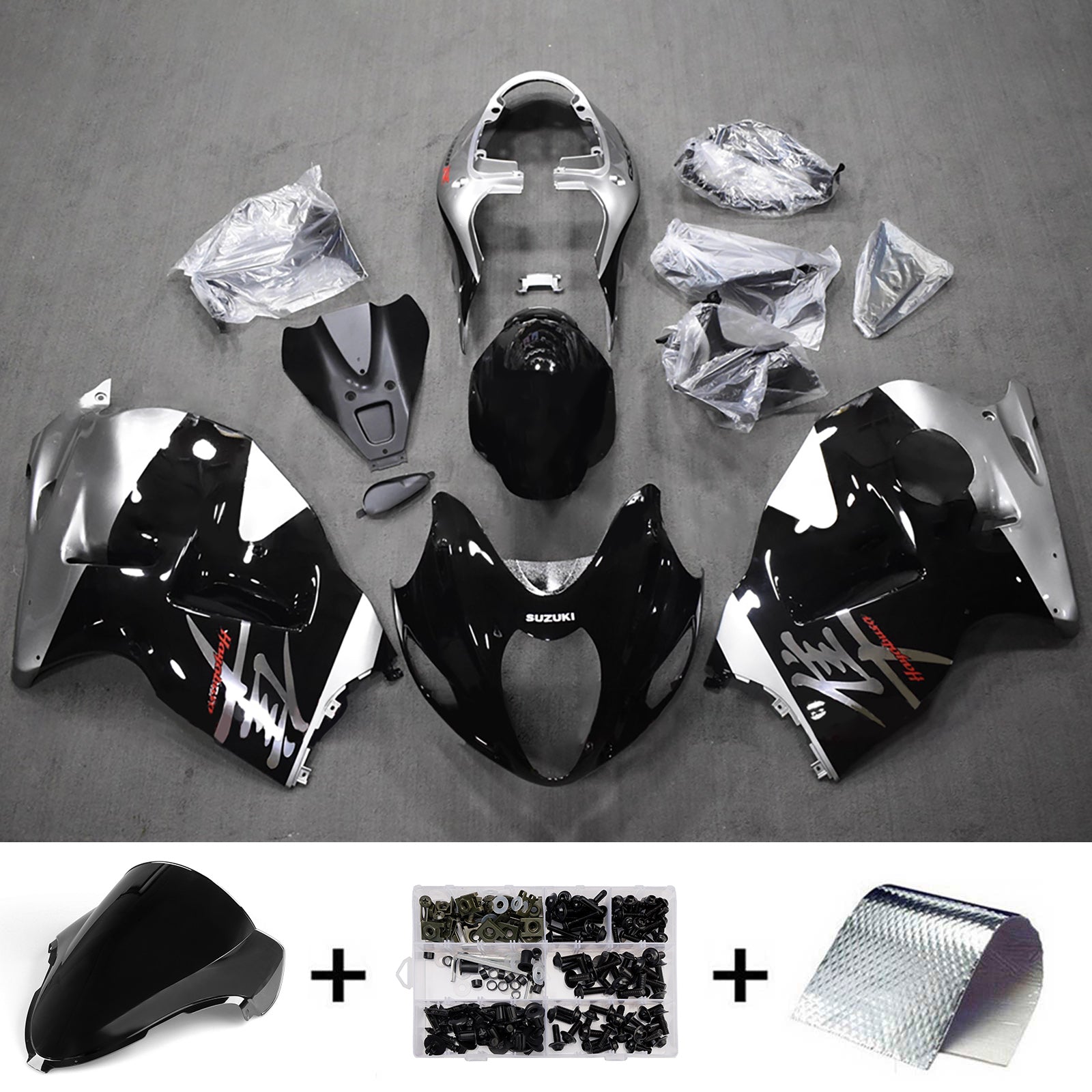 Injection Fairing Kit Bodywork Plastic ABS For Suzuki Hayabusa GSX1300R 1999-2007