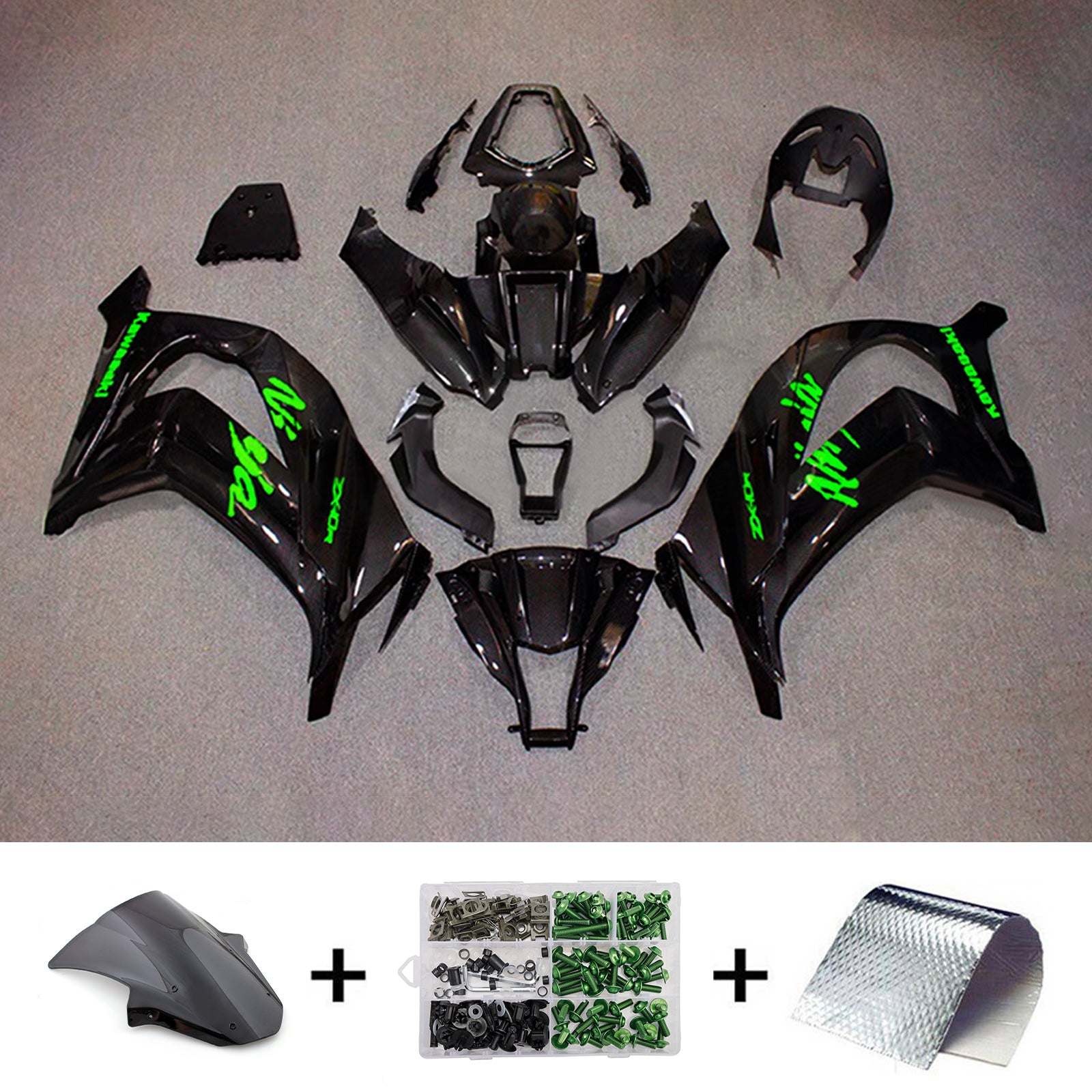 Kit carena iniezione carrozzeria in plastica ABS adatta per Kawasaki ZX10R 2011-2015