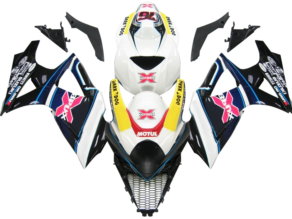 2007-2008 Suzuki GSXR 1000 Carénages Brux Racing multicolores génériques