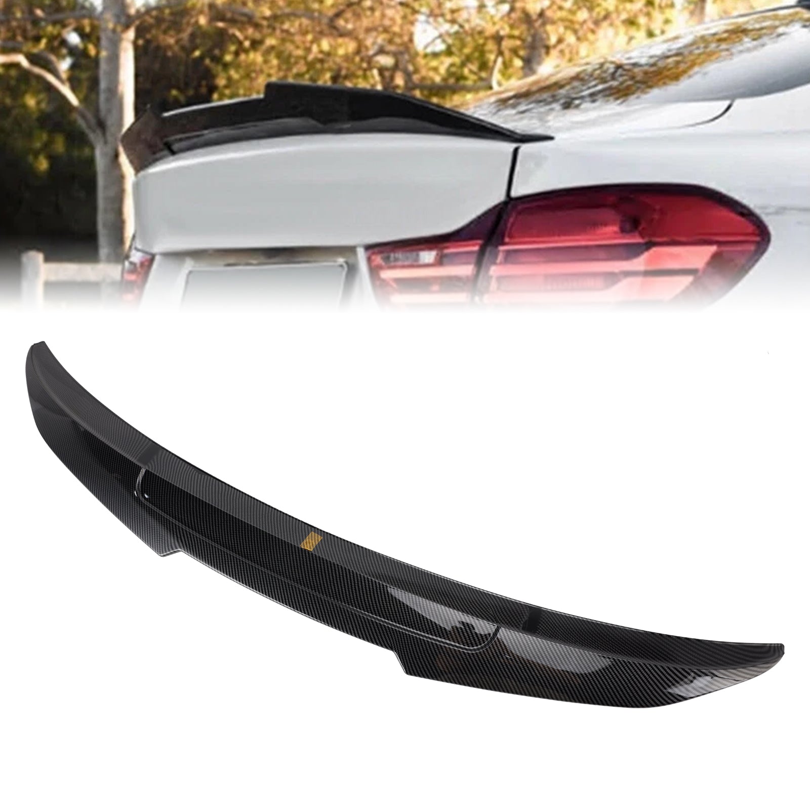 2014-2020 BMW 4 Series F36 4DR Coupe Carbon Fiber Look Rear Boot Spoiler PSM Style