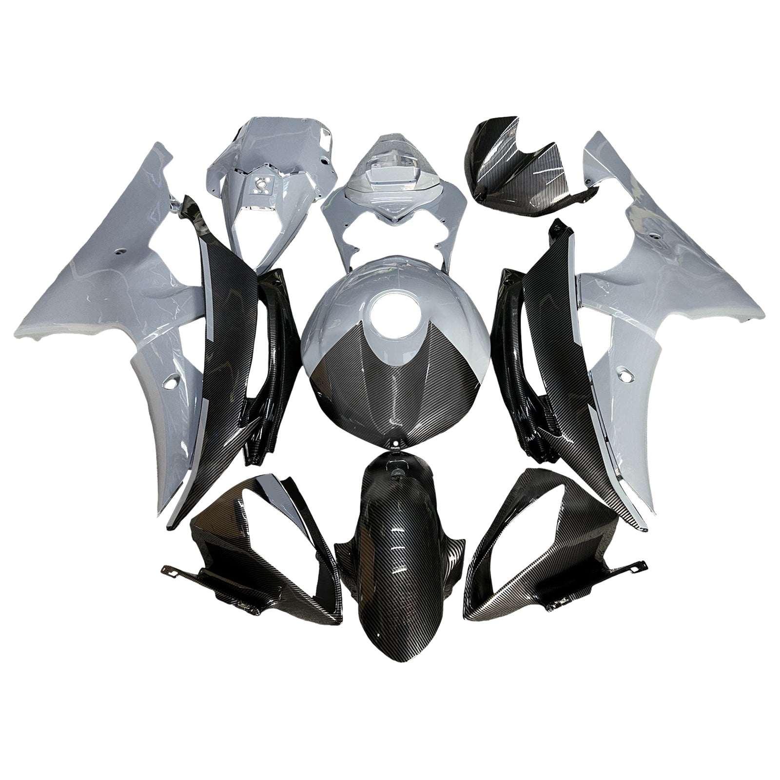 Kit de carénage d'injection carrosserie plastique ABS pour Yamaha YZFR6 YZF-R6 2008-2016