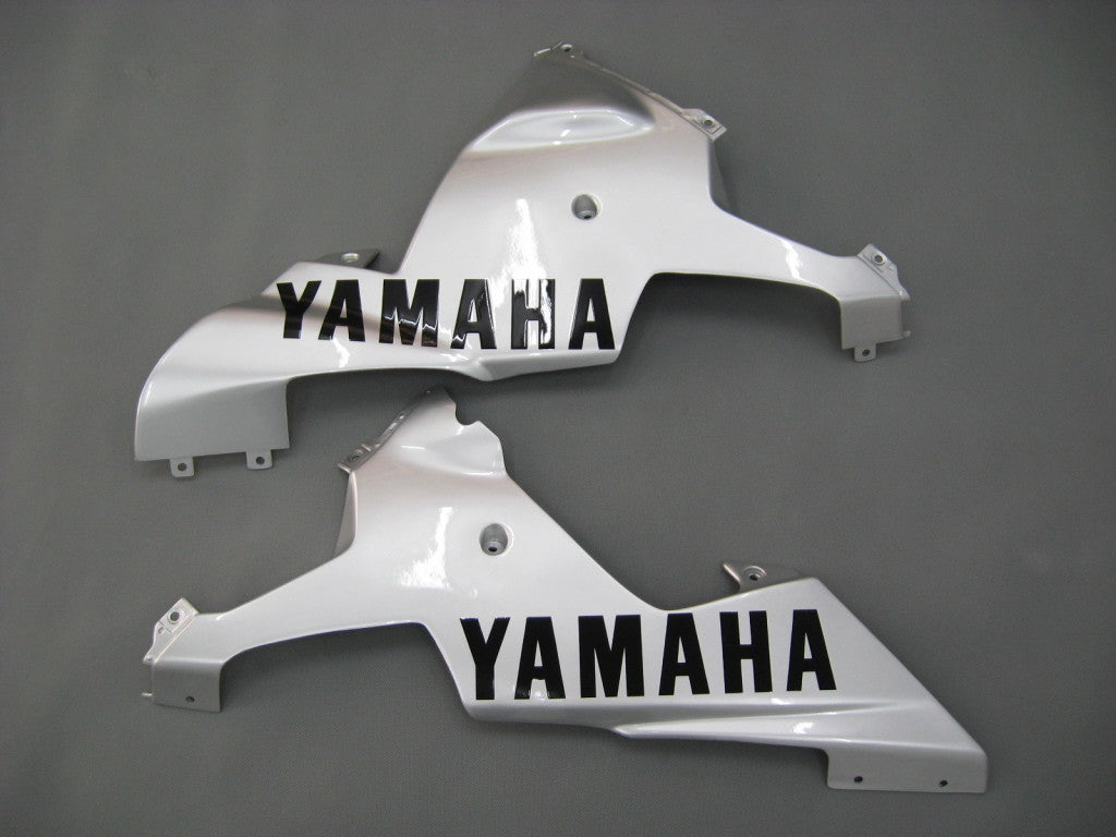 2002-2003 Yamaha YZF-R1 Silver Black Racing Fairings Generisk