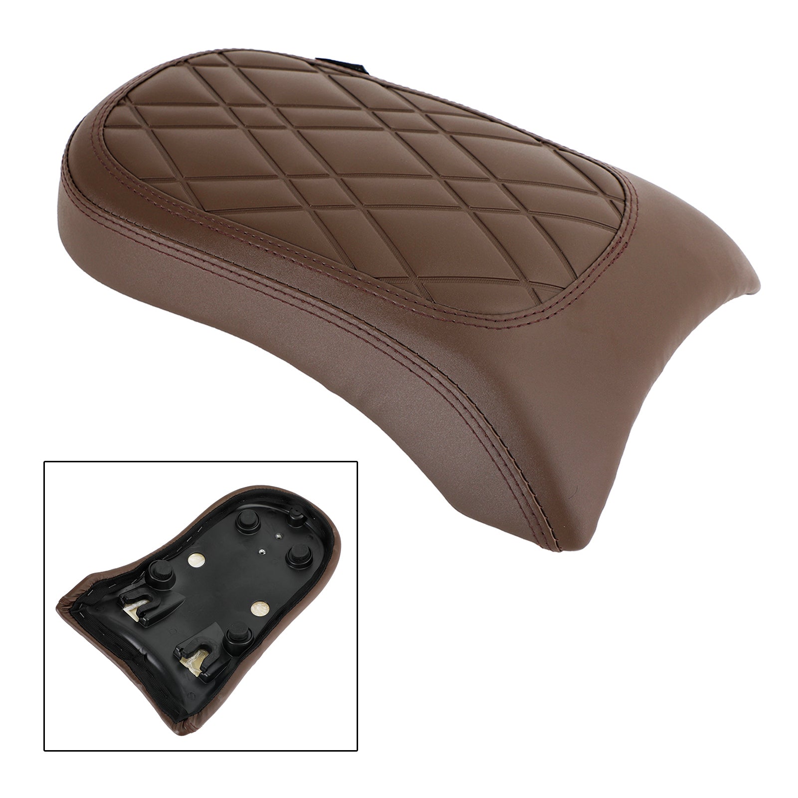 Rear Passenger Seat Cushion Pu Pillion Flat Brown For Bmw R18 Bikes 2020-2022