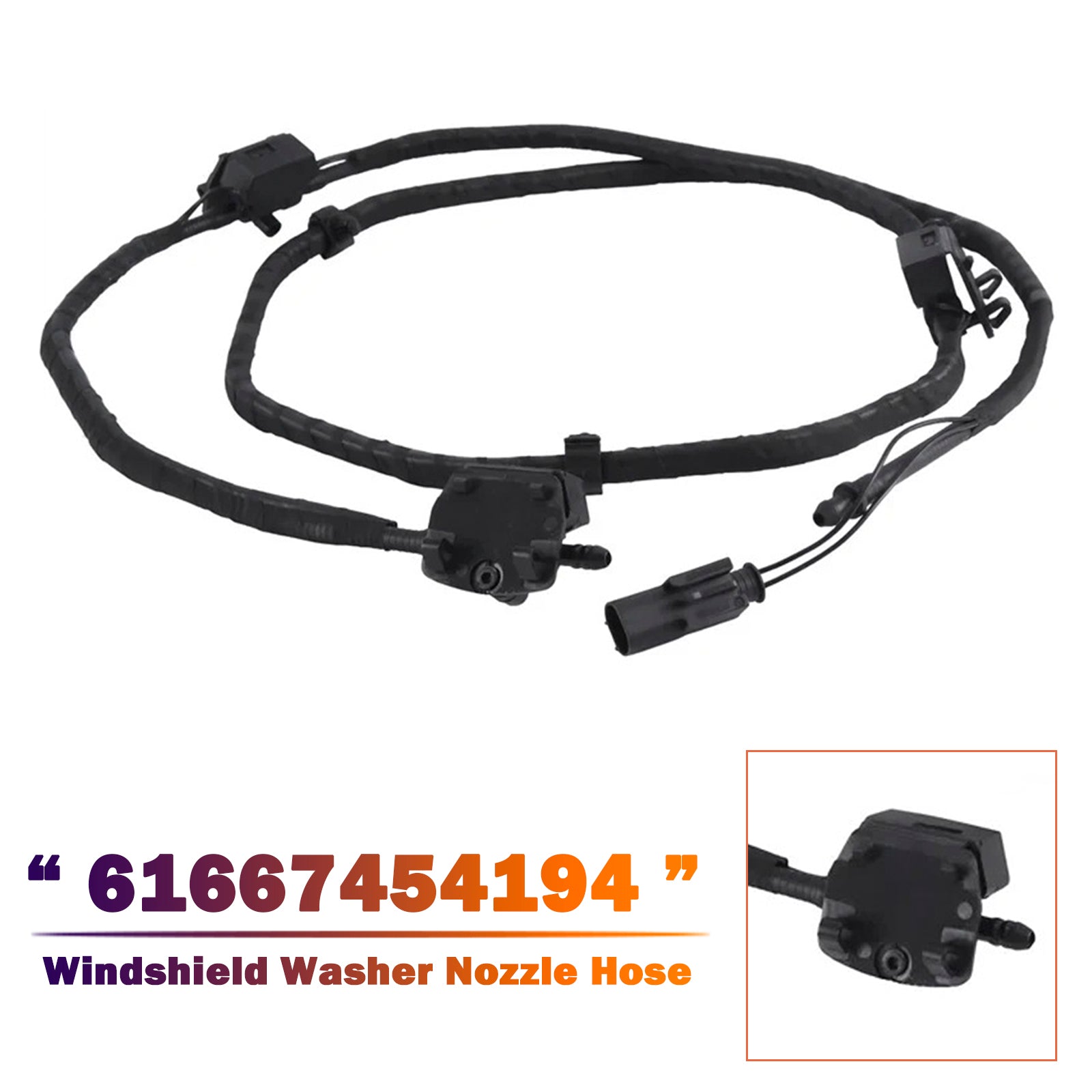 Windshield Washer Nozzle Hose for BMW X1 F48 2015-2022 61667454194