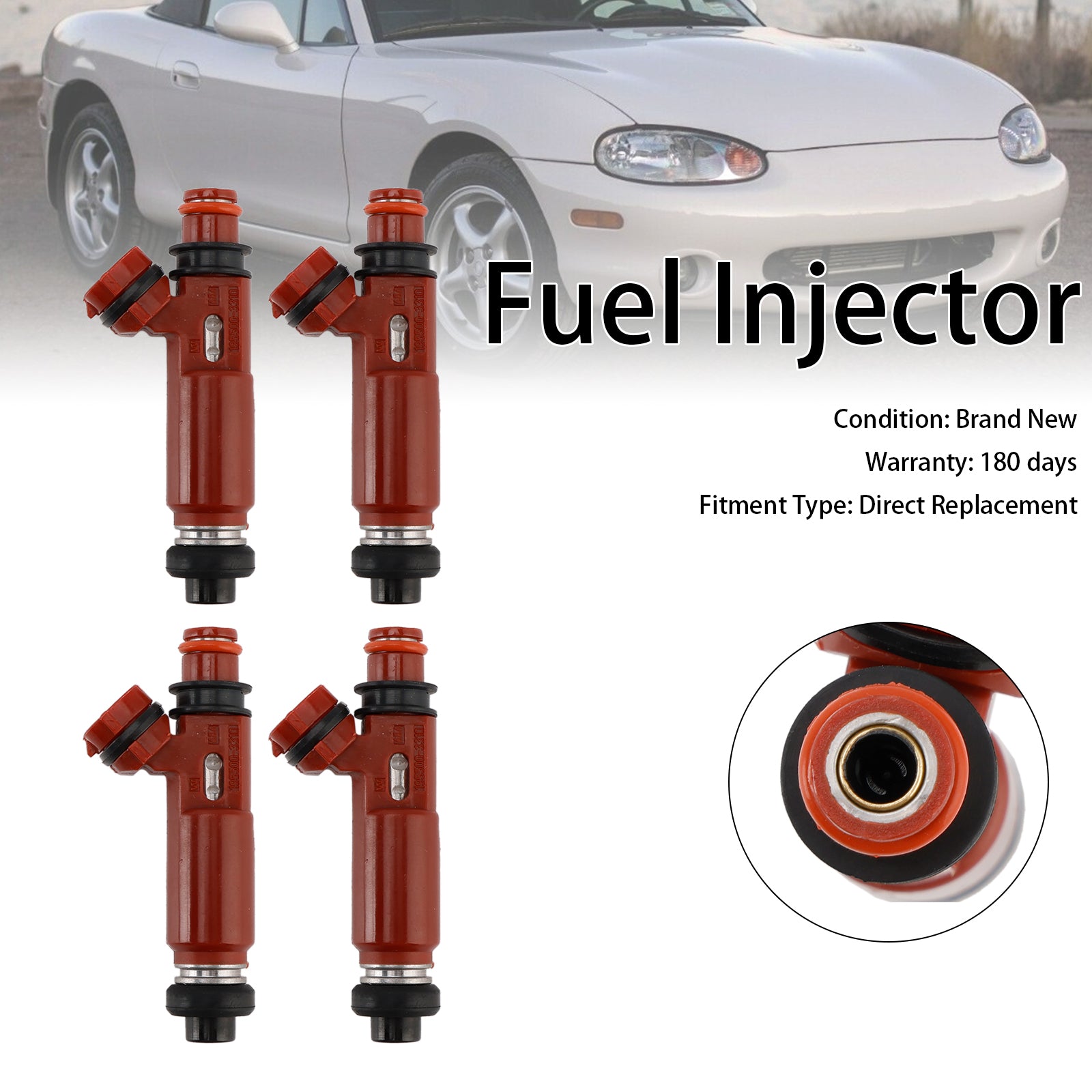 1999-2001 Mazda Miata 1.8L 4PCS Brandstofinjector 195500-3310 1955003310