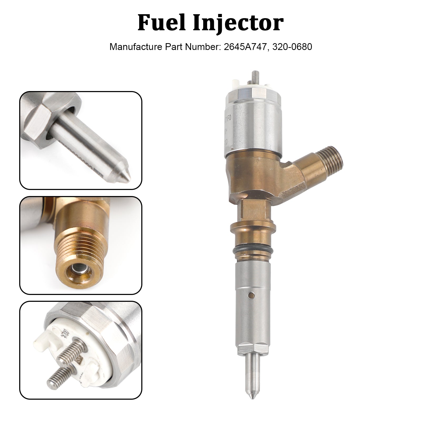 Injecteur de carburant 3264700 adapté à Caterpillar C6 C6.4 adapté à la pelle CAT 320D, 1 pièce