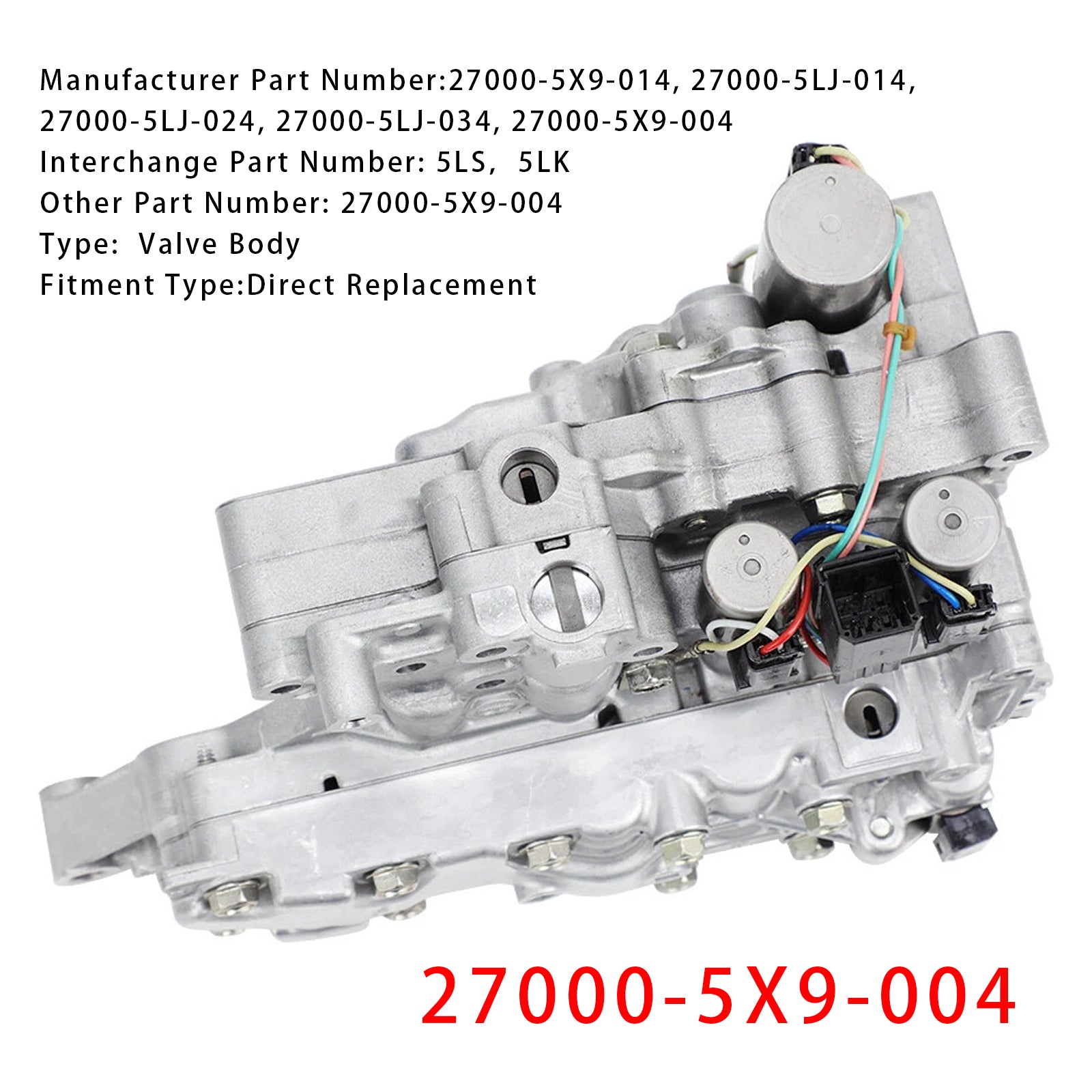 Cuerpo de válvula solenoide de transmisión CVT 5LS 5LK para Honda CR-V Civic 1.5L 2015-2023