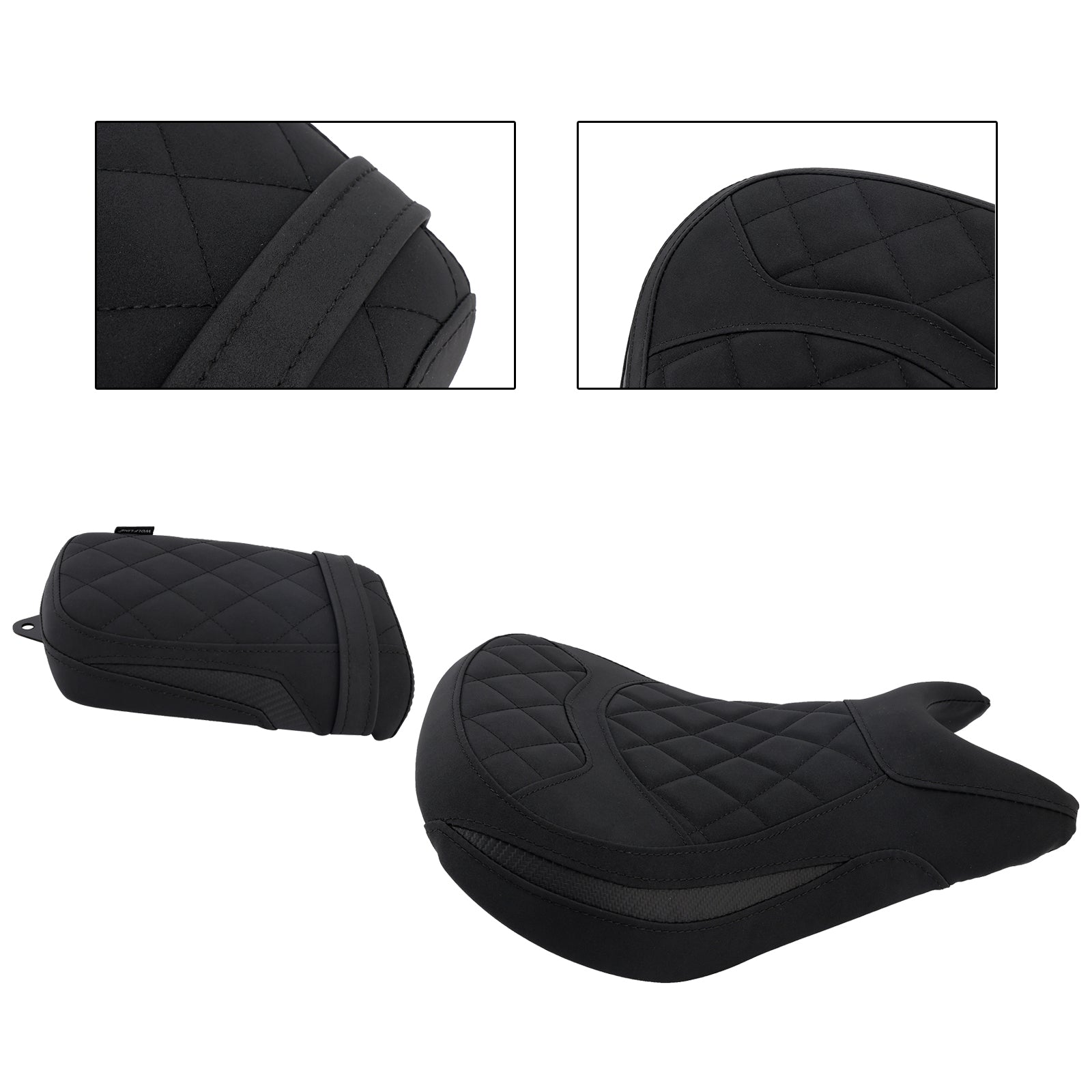 Lower Front W/ Rear Seat Lower Pillion Black For Kawasaki Eliminator 500 24-25