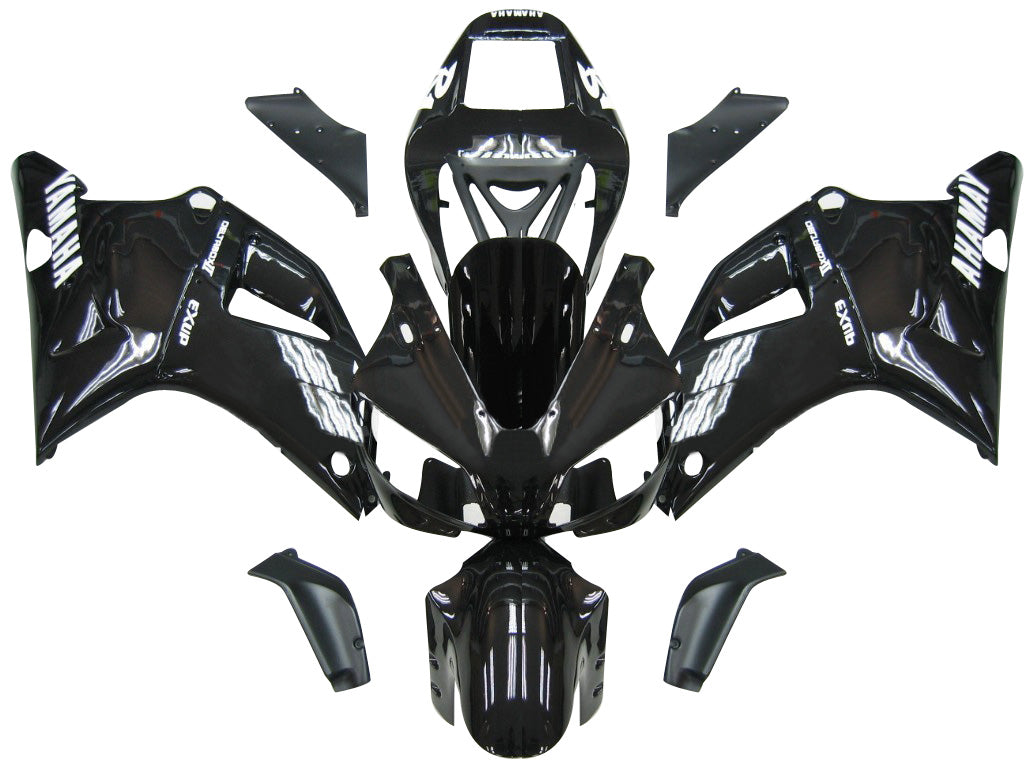 1998-1999 Yamaha YZF-R1 Black Racing Fairings Generic