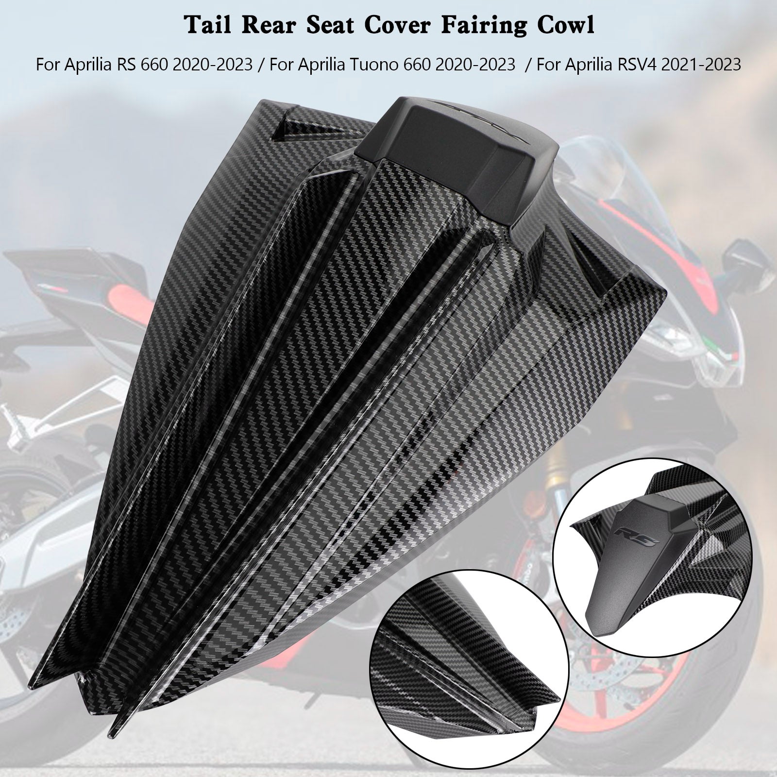 Capot de carénage de couverture de siège arrière Aprilia RSV4 2021-2023