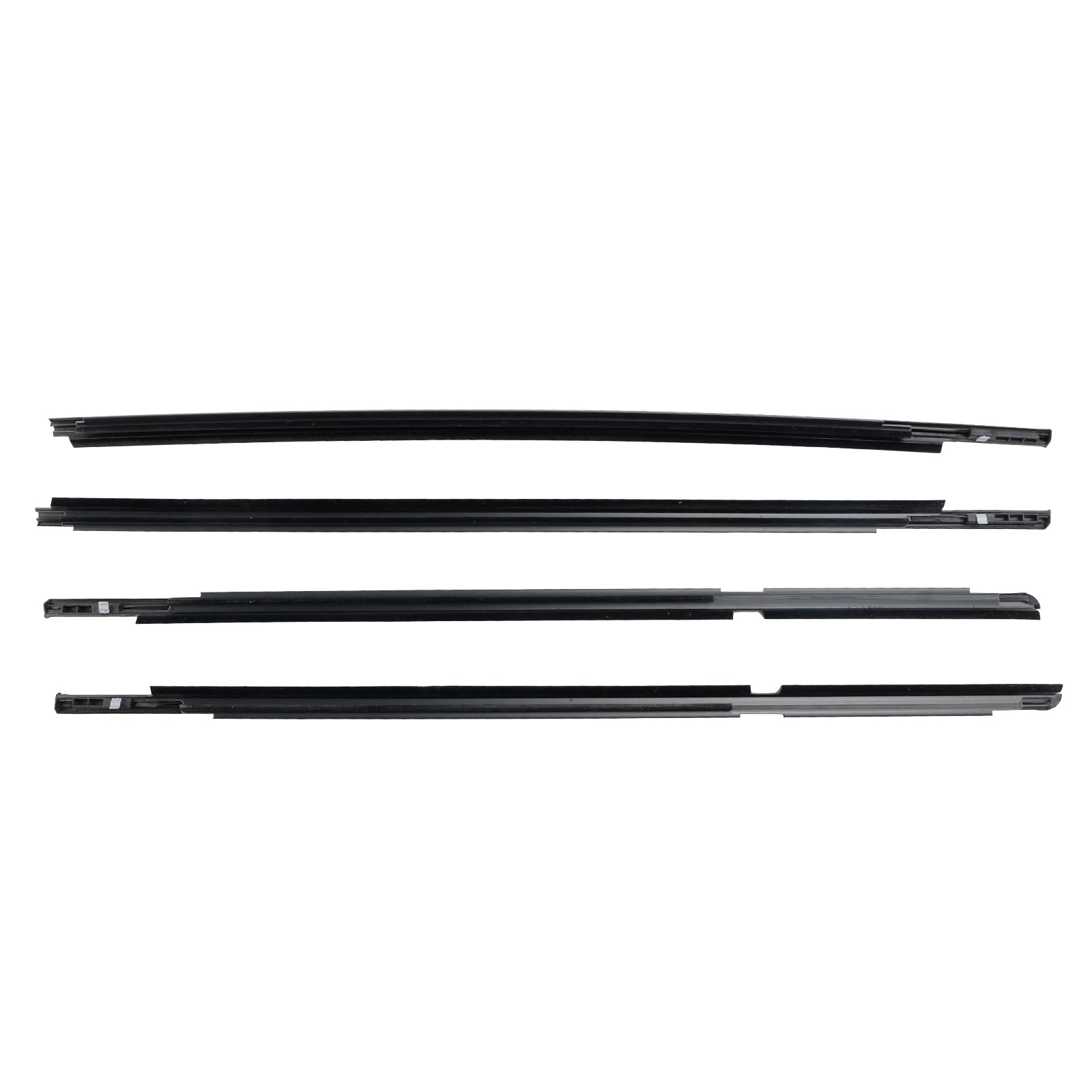 4pcs Outer Door Glass Weatherstrip Moulding For Toyota Yaris Vitz 2005-2010