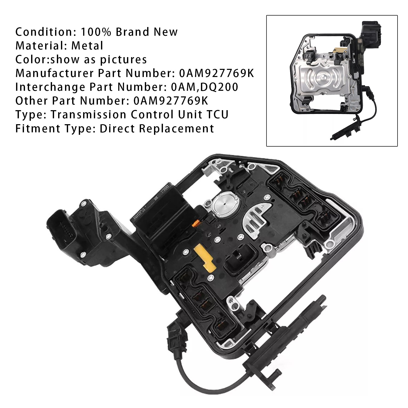 Brand New 0AM Transmission Control Unit TCU TCM 0AM927769K DQ200 For VW Audi A3