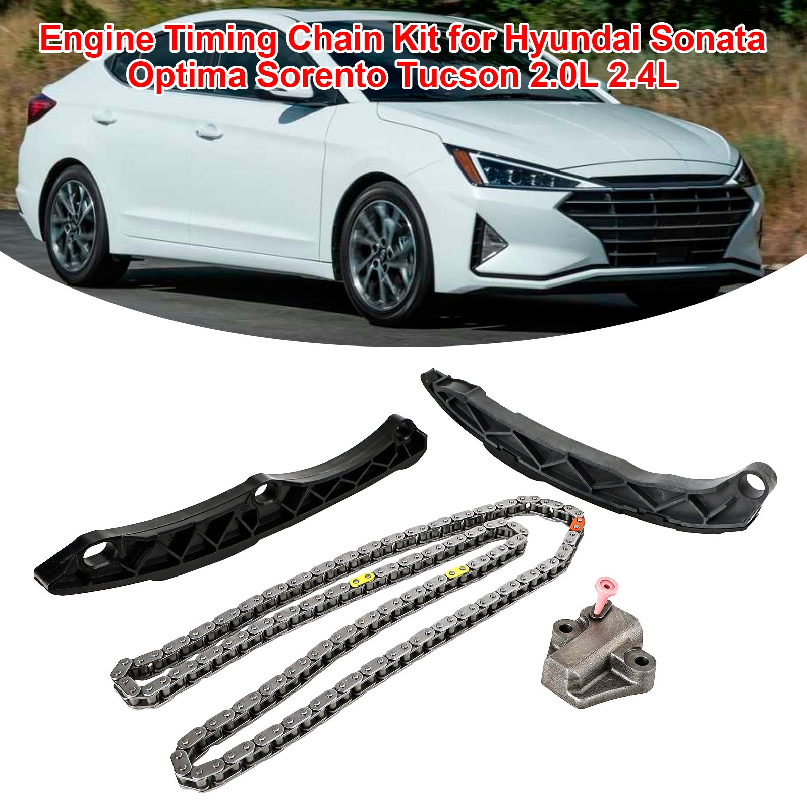 Engine Timing Chain Kit for Hyundai Sonata Optima Sorento Tucson 2.0L 2.4L