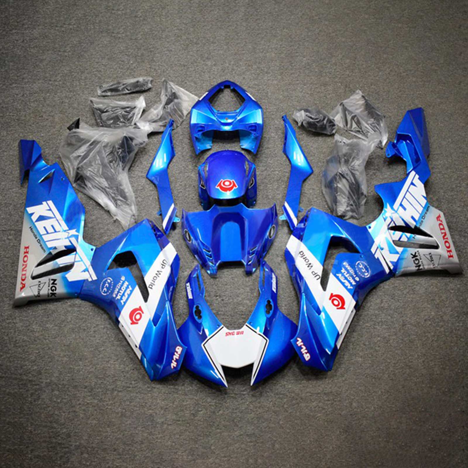 2020-2025 Honda CBR1000RR-R-injektionsmässa kit Kroppsarbete Plast ABS #108