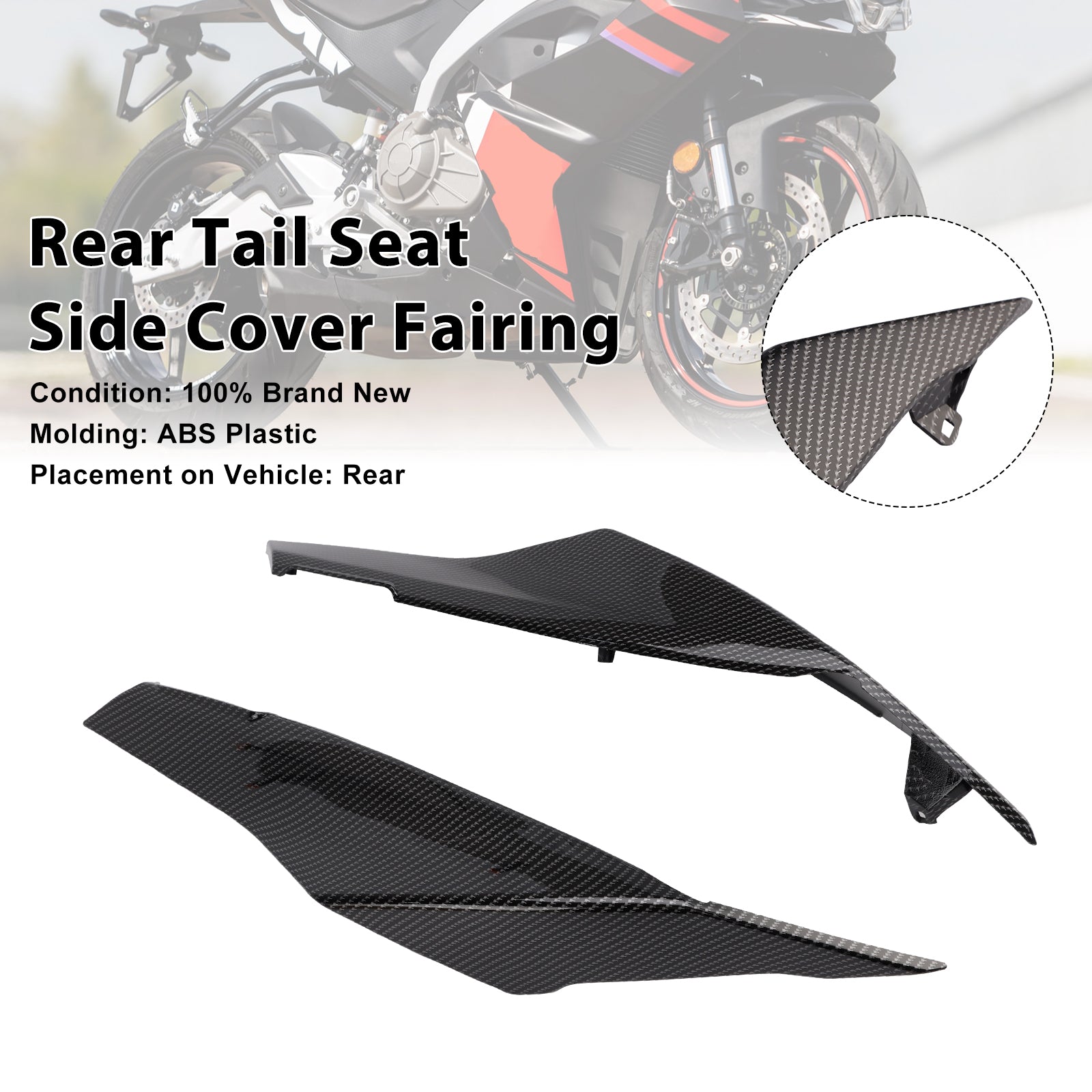 Bakre setesidedeksel Fairing for Aprilia RS457 RS 457 2024-2025