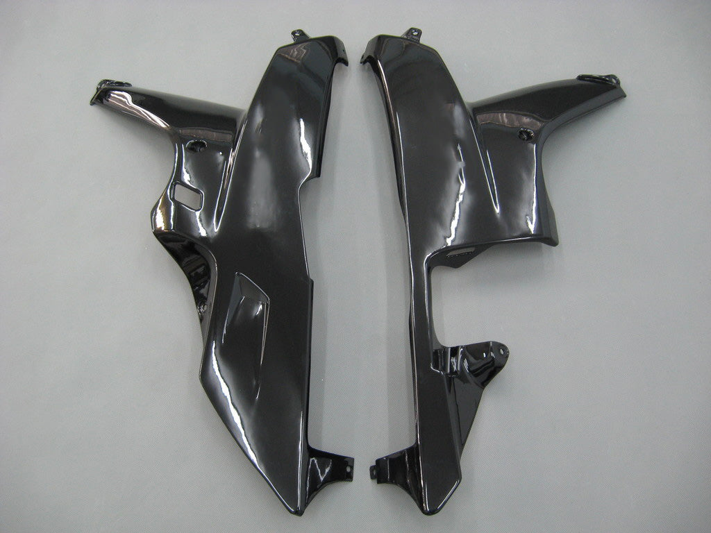 2007-2008 Honda CBR600 RR Amotopart Kit de carénage d'injection carrosserie plastique noir ABS #7