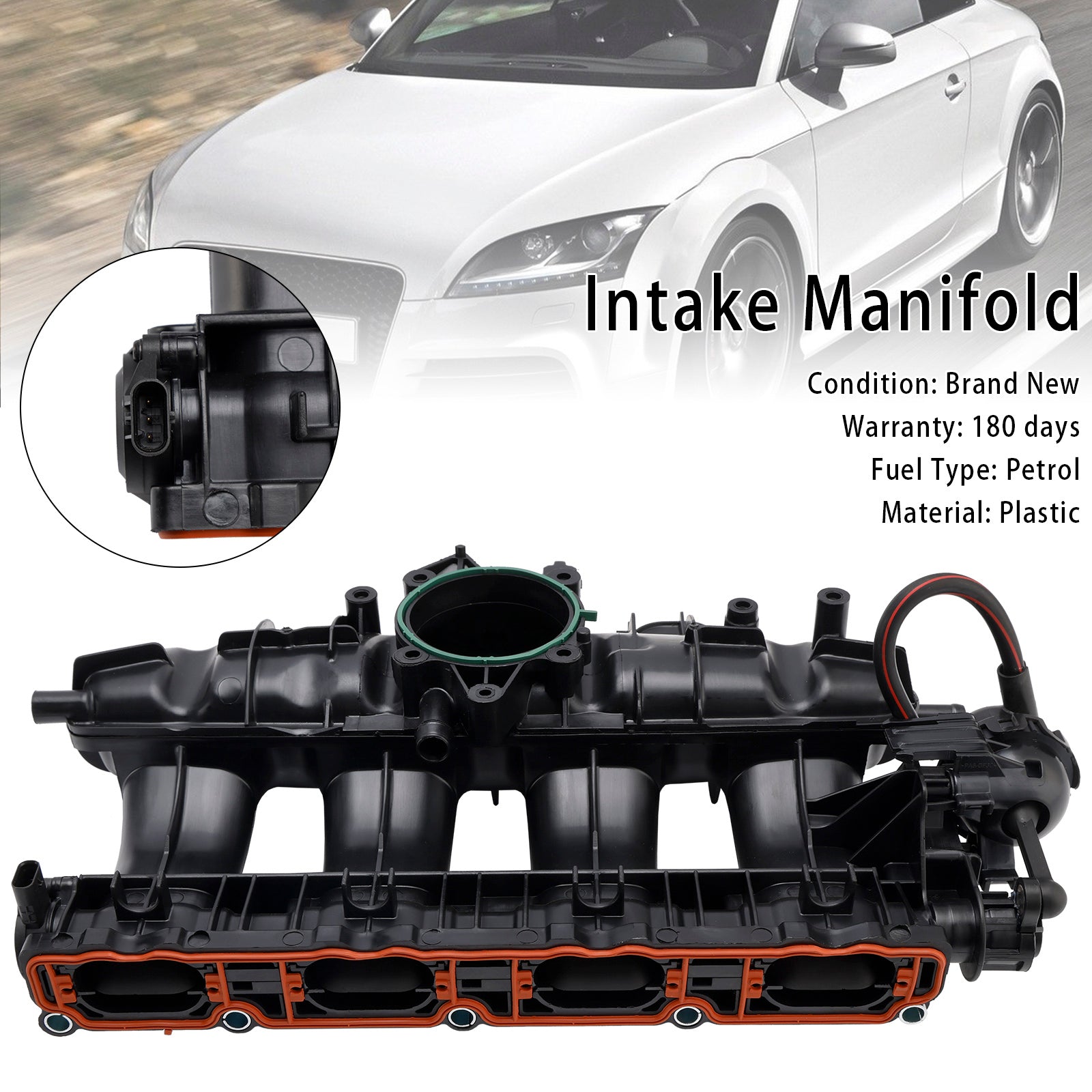 Air Inlet Intake Manifold 06J133201BD Fit VW Scirocco 137 2008-2016 Coupe 2.0