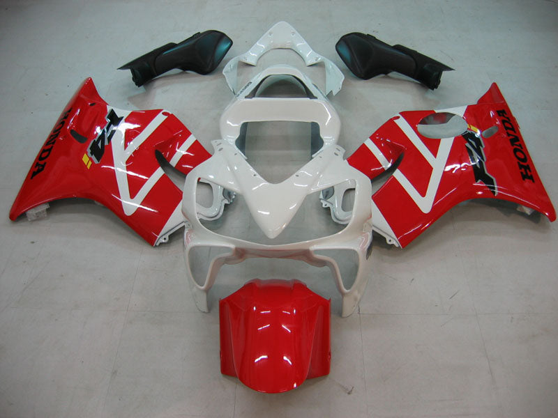2001-2003 Honda CBR 600 F4i Amotopart Kåpor Röda & Vit F4i Racing Customs-kåpa