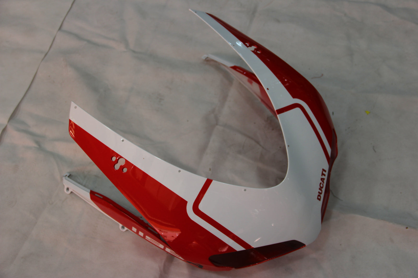 2007-2012 Ducati 1098/1198/848 Rood Zwart Carrosseriekuip ABS Spuitgietmatrijs 16 # Generiek