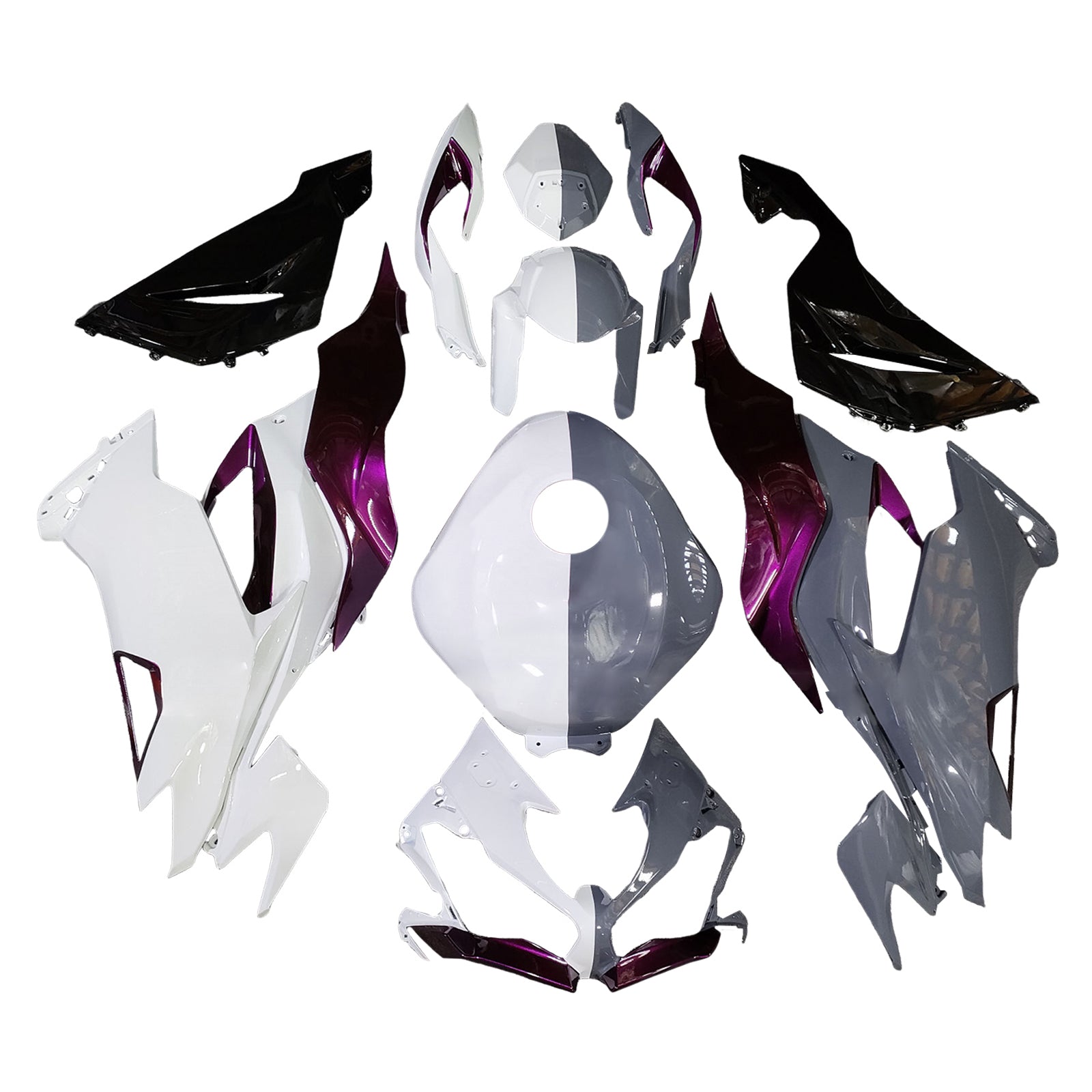 Injectiekuipset carrosserie kunststof ABS geschikt voor Kawasaki ZX6R 2019-2023