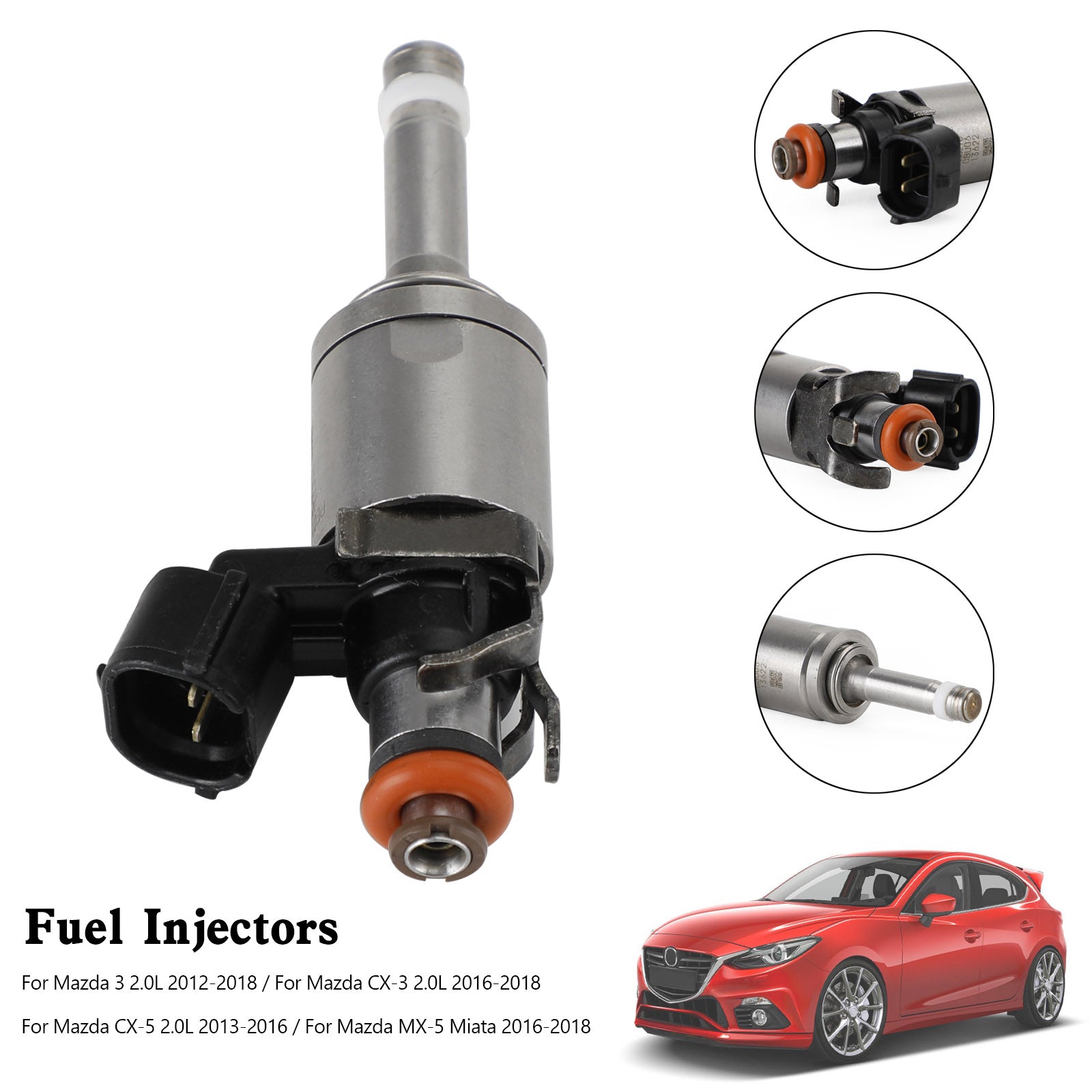 Injecteur de carburant PE01-13-250C adapté à Mazda 3 CX-3 CX-5 2.0 2012-18 PE01-13250B, 1 pièce