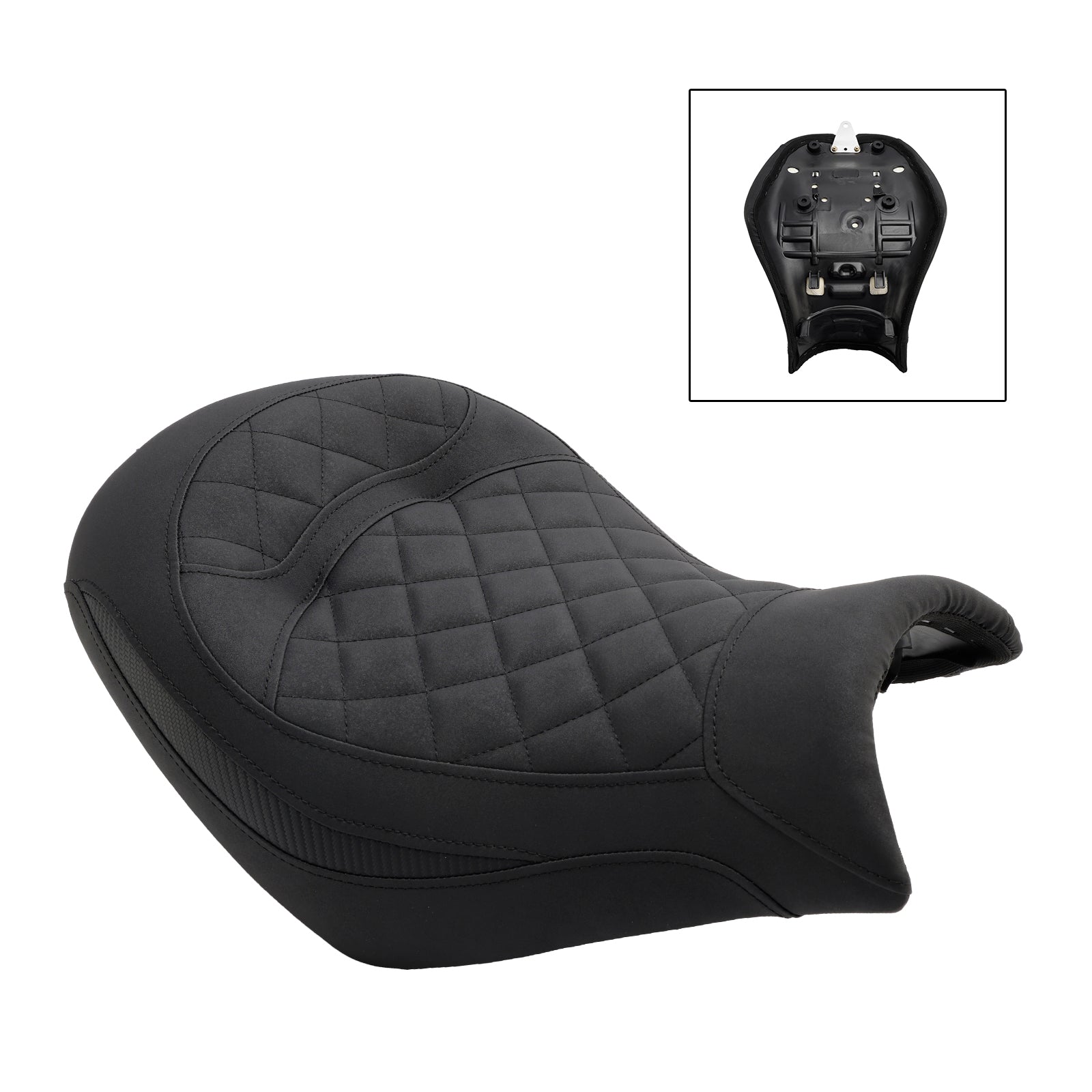 2015-2023 Kawasaki Vulcan S Vn650 Asiento delantero Raider Cojín del conductor Pu Verde