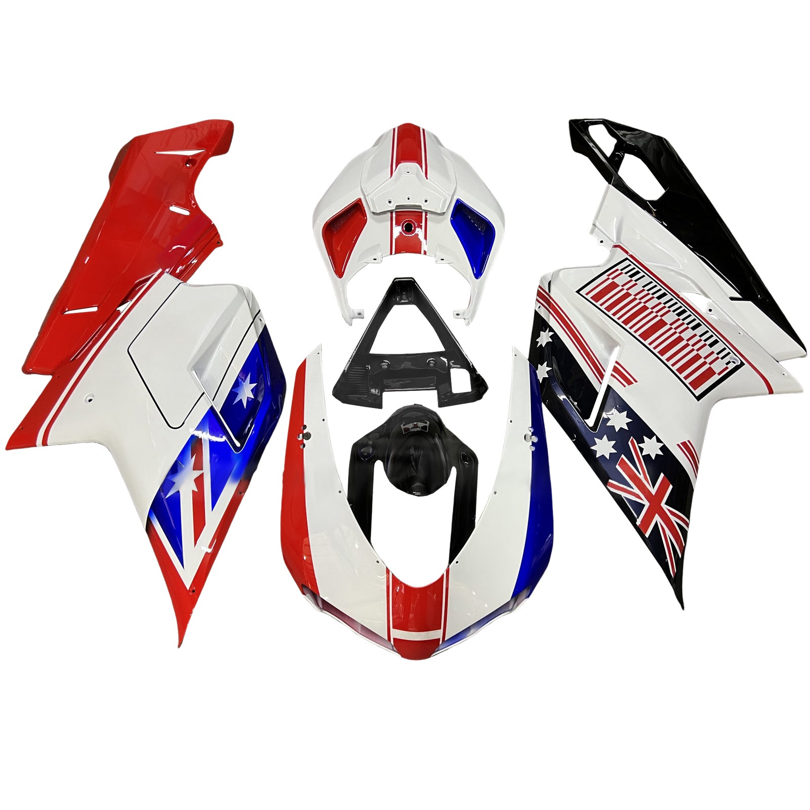 2007-2011 Ducati 1098 1198 848 Fairing Kit Bodywork ABS
