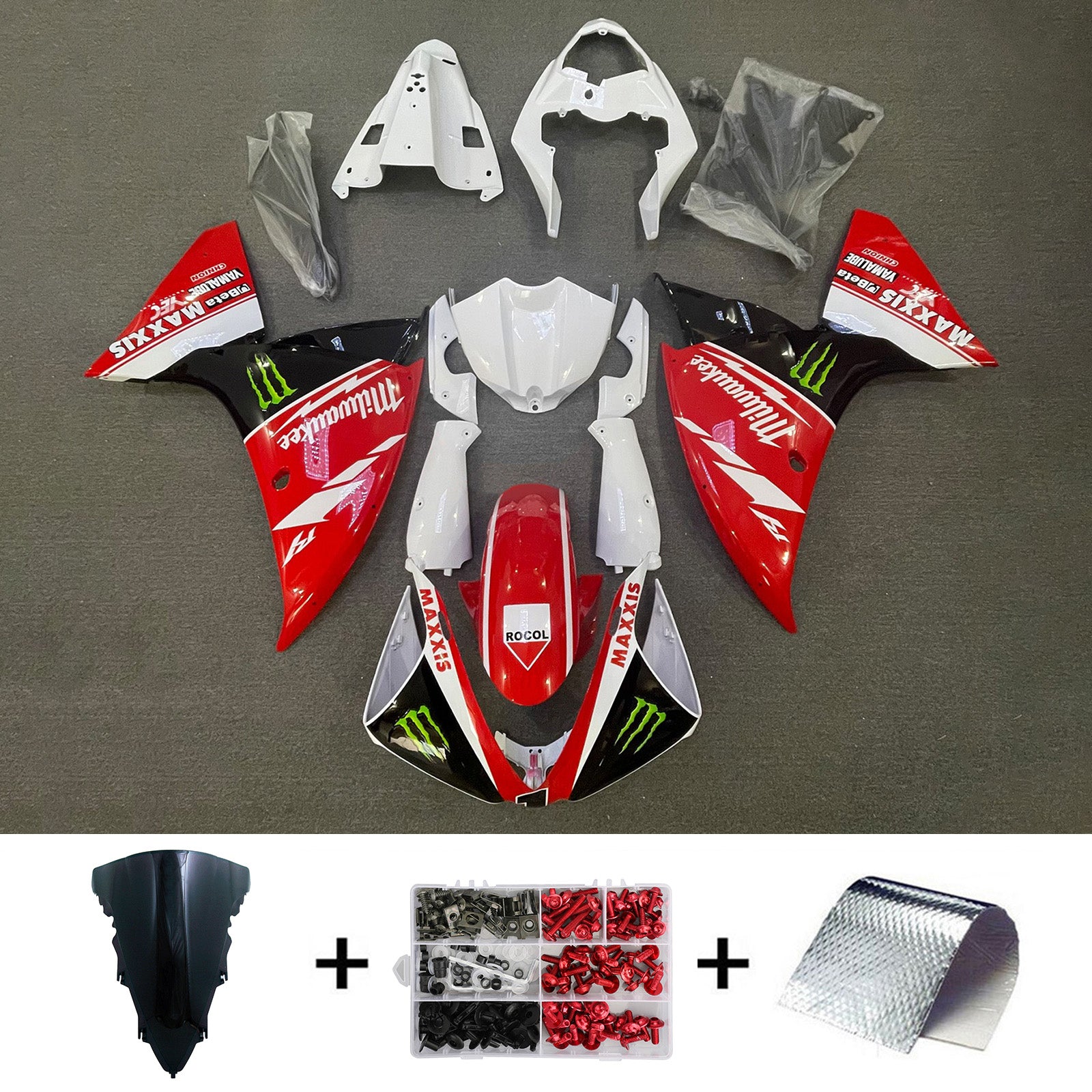 2012-2014 Yamaha YZF-R1 Injectiekuipset Carrosserie Kunststof ABS