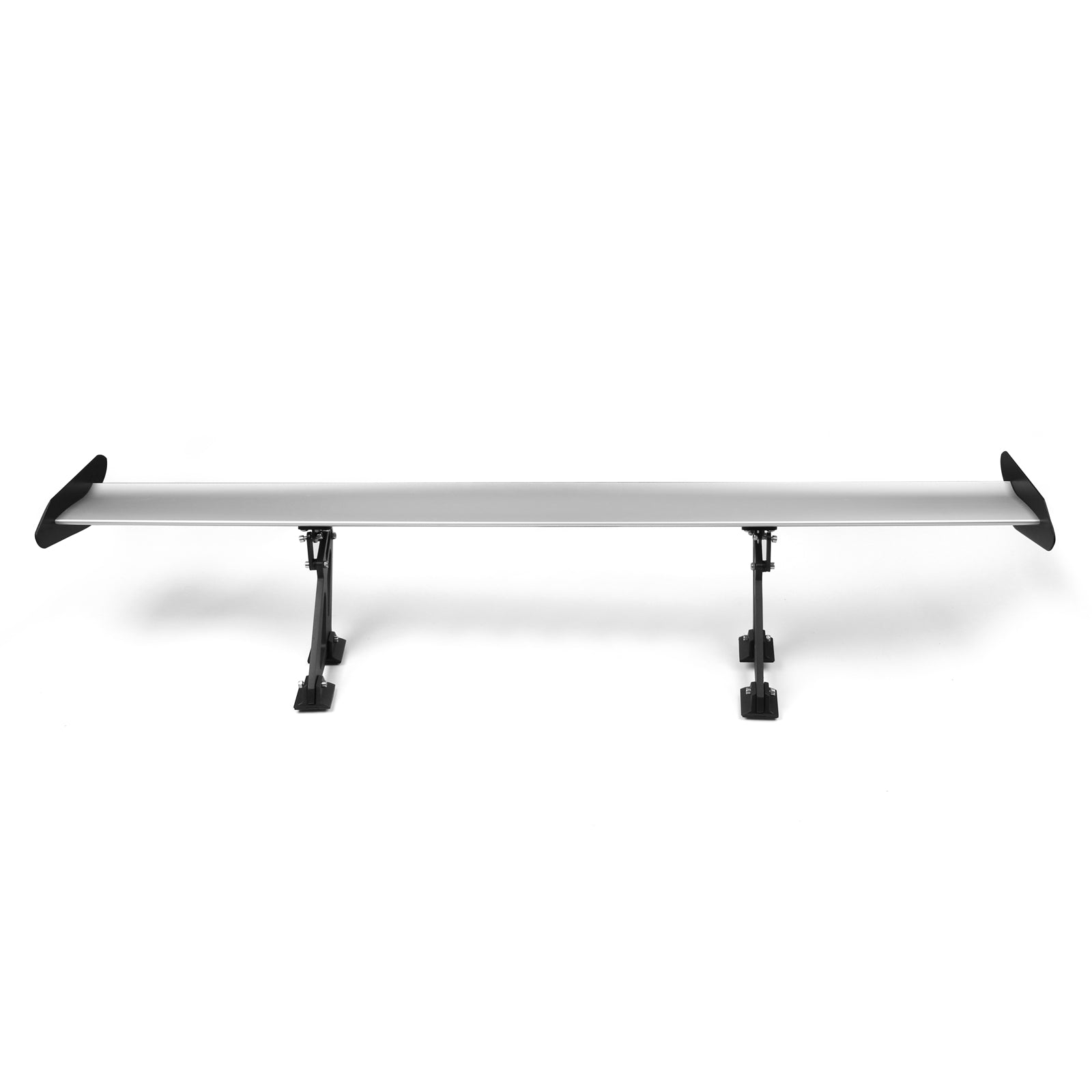 Aileron de course universel réglable en aluminium pour berline GT, 53 pouces, aileron de coffre arrière, argent