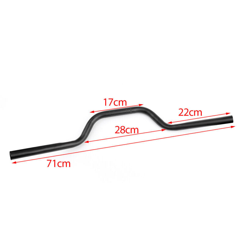 Pour guidon noir 883 Tracker Sportster XL Drag 1200 barres de 25mm 1"