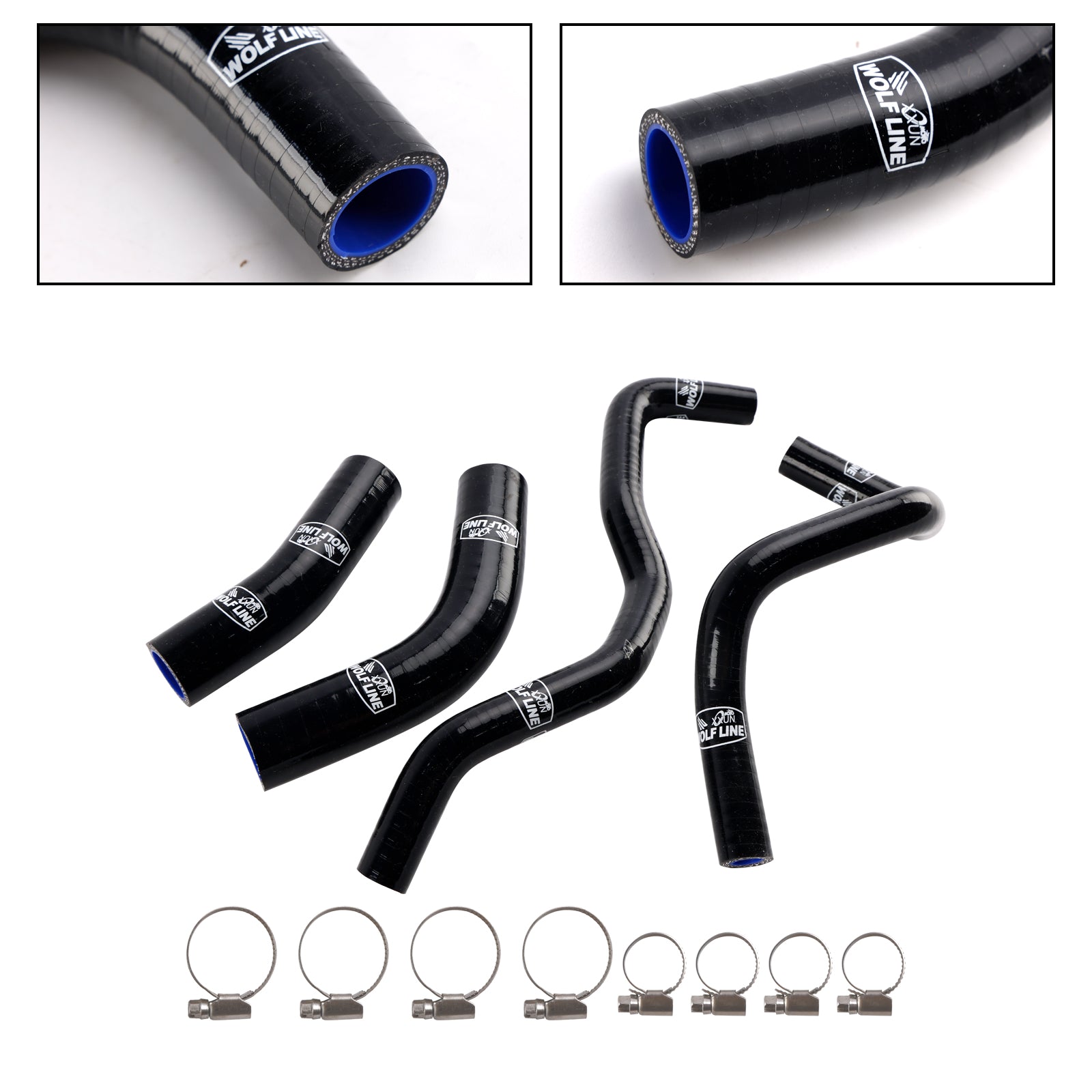 Kit de durites de refroidissement de radiateur en silicone pour Yamaha Tenere 700 2019-2024