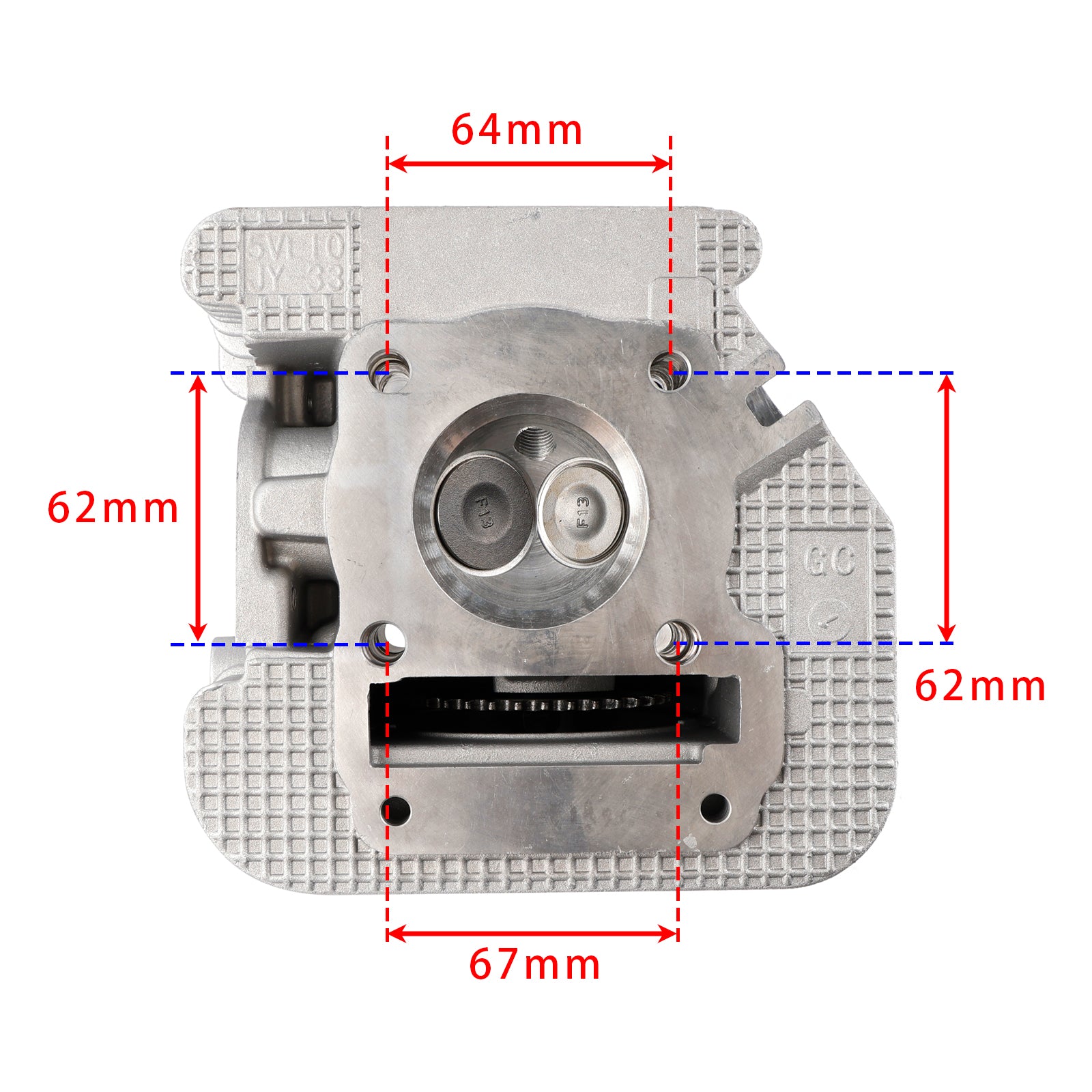 2005-2017 Yamaha YBR 125 Komplett motorhodesylinder uten EGR 5VL-E1111-11