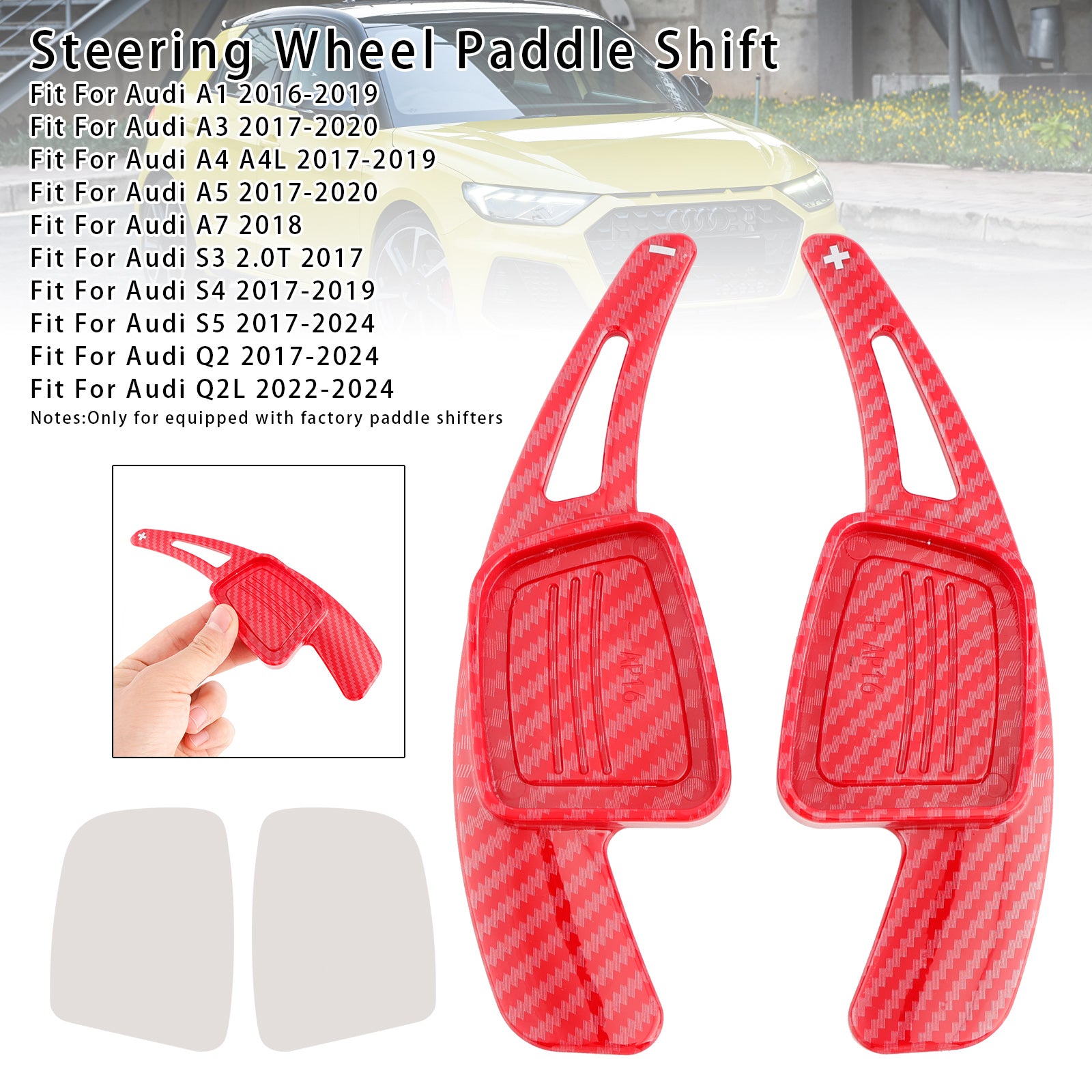 Ratthjulets skifterforlengelse for Audi Q3 Q5 Q7 S3 S4