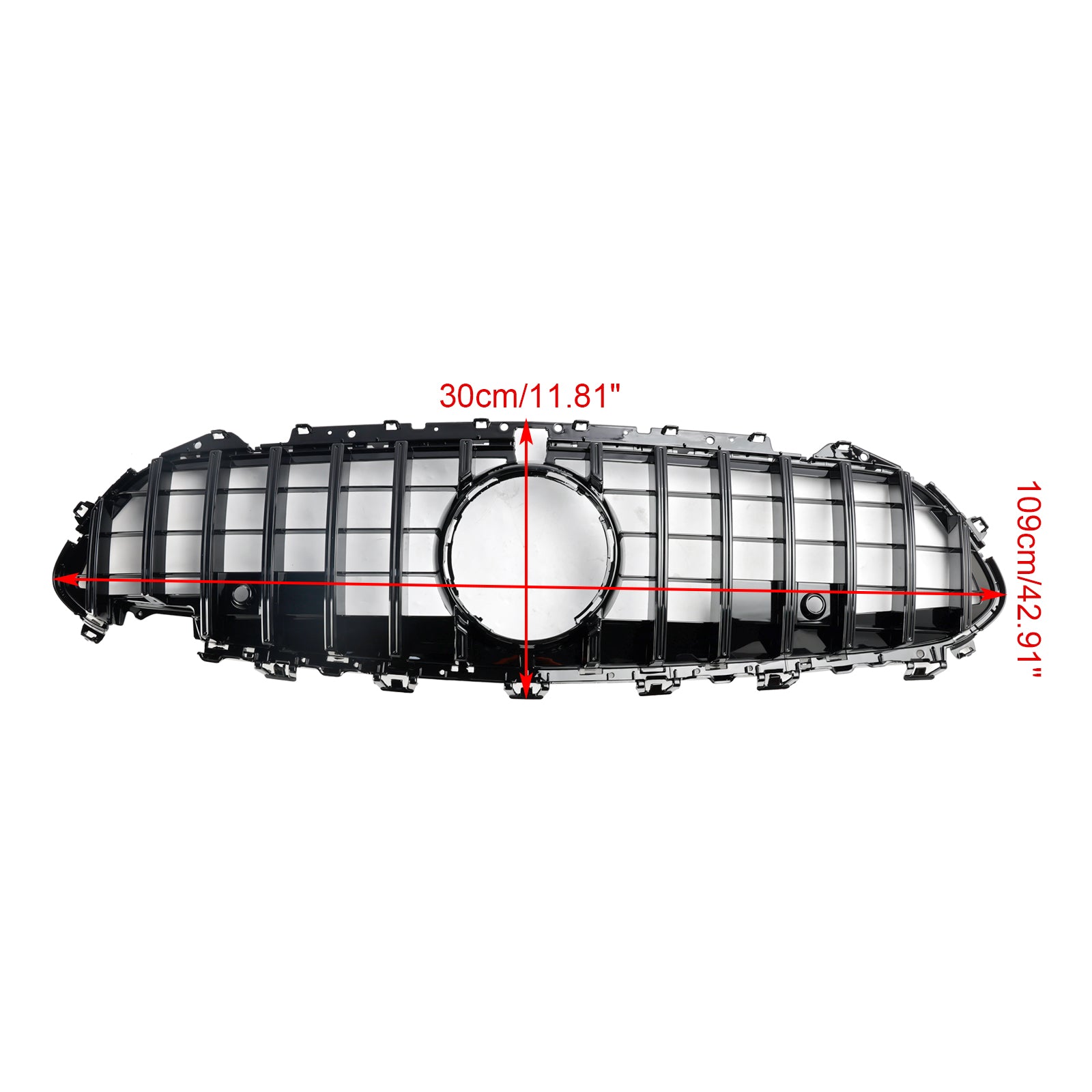Mercedes CLS C257 2018-2024 W257 Parrilla de parachoques delantera negra para coupé