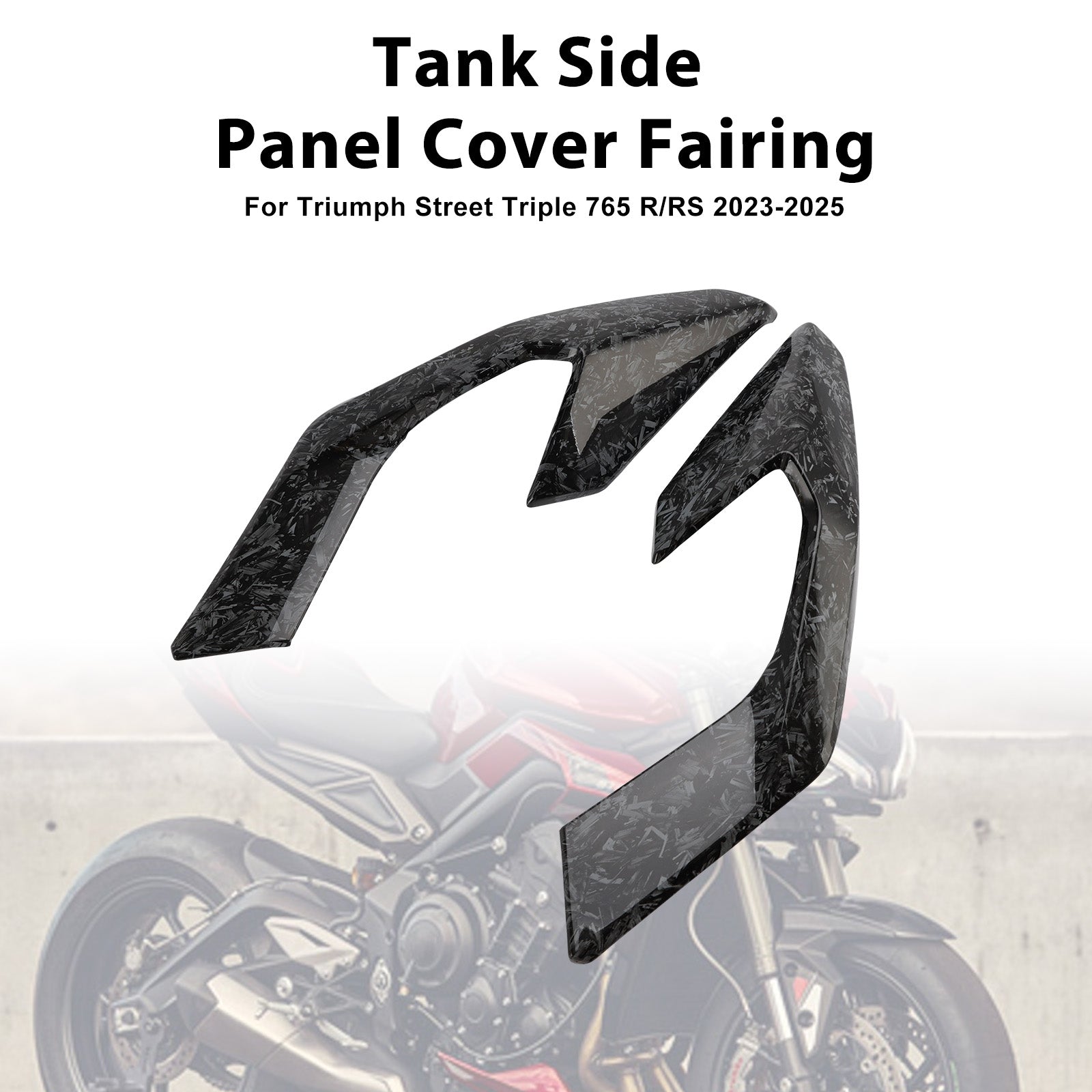 2023-2025 Street Triple 765 R/RS Carénage du panneau de couverture latérale du réservoir