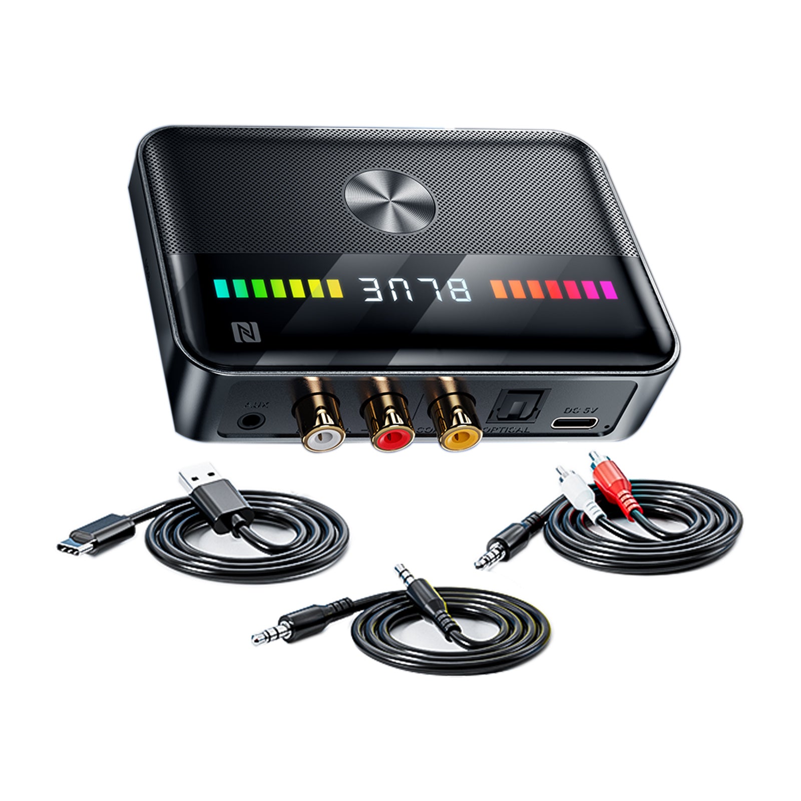 Récepteur Bluetooth 5.3, adaptateur Bluetooth NFC, transmetteur HIFI à Fiber optique coaxiale