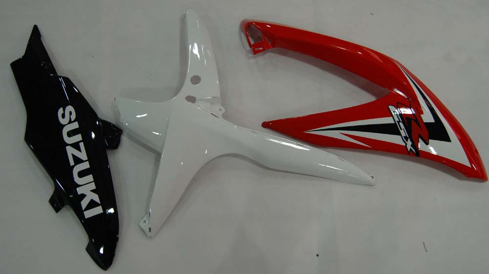 2008-2010 Suzuki GSXR 600 750 Red White Black GSXR Racing Fairings Generic