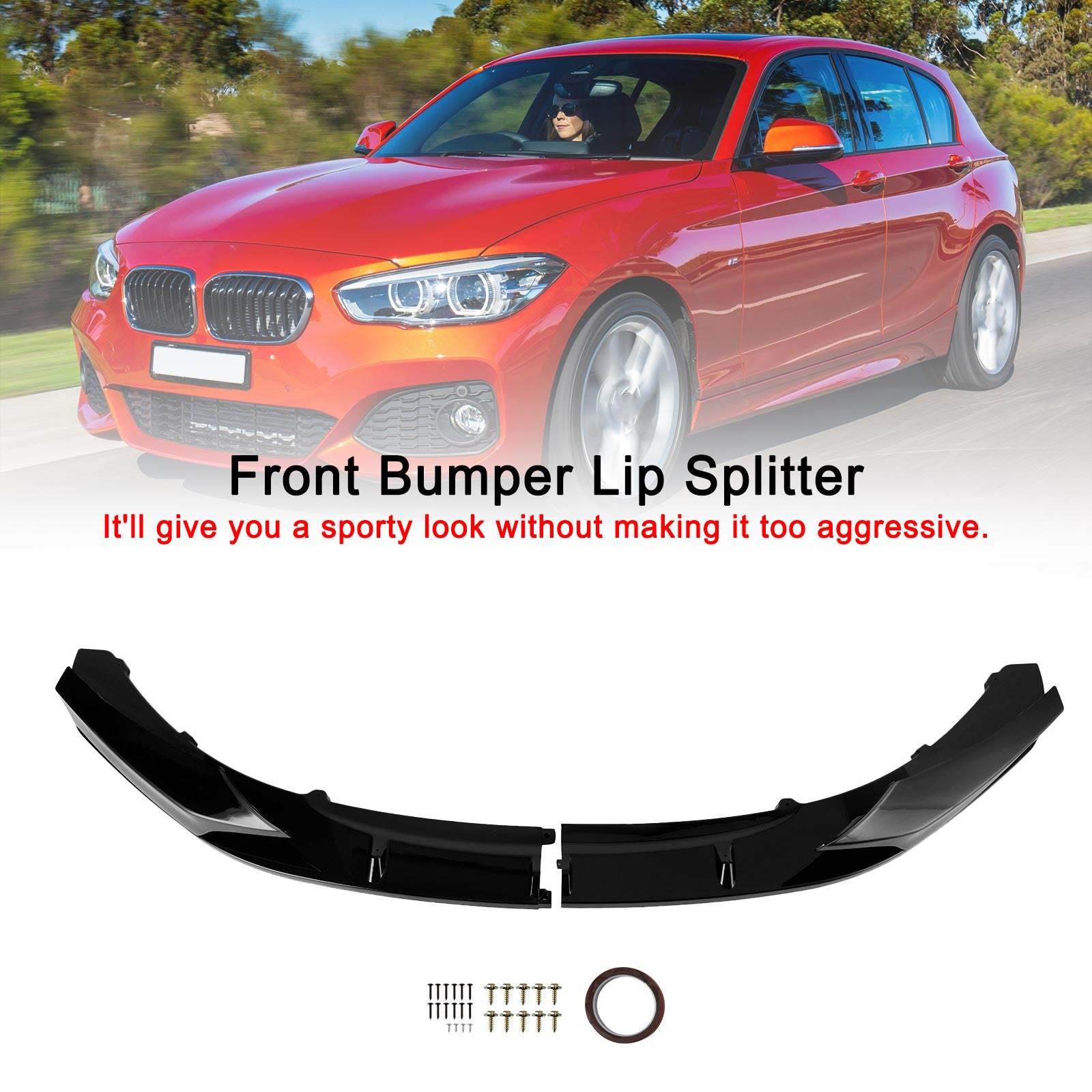 2011-2014 BMW 1-serie F20 F21 Pre-Lci M Performance voorsplitterlip