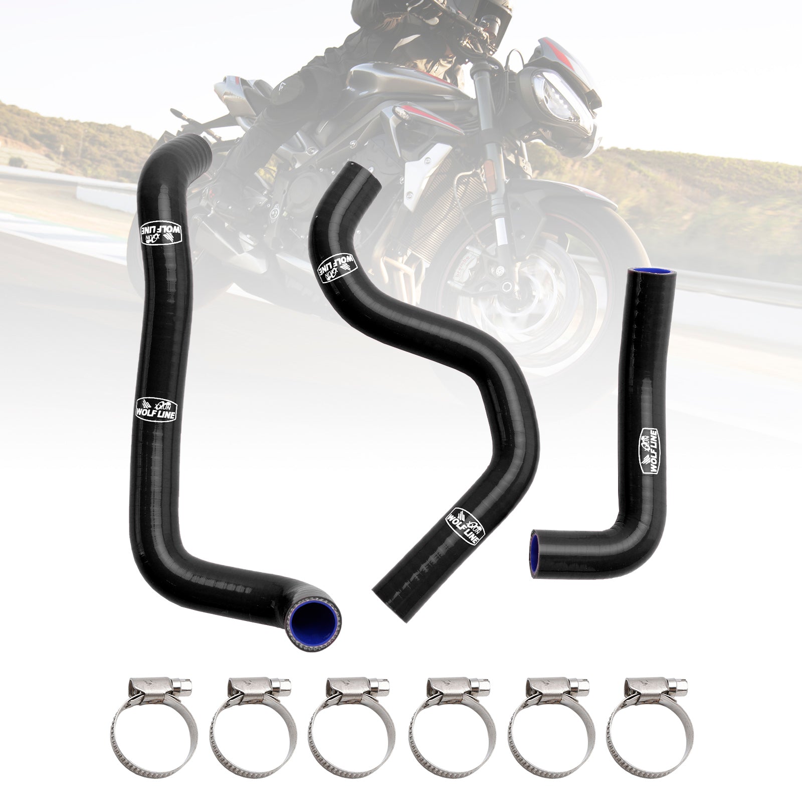 2020-2022 Street Triple 765 R RS Silicone Radiator coolant Hose kit