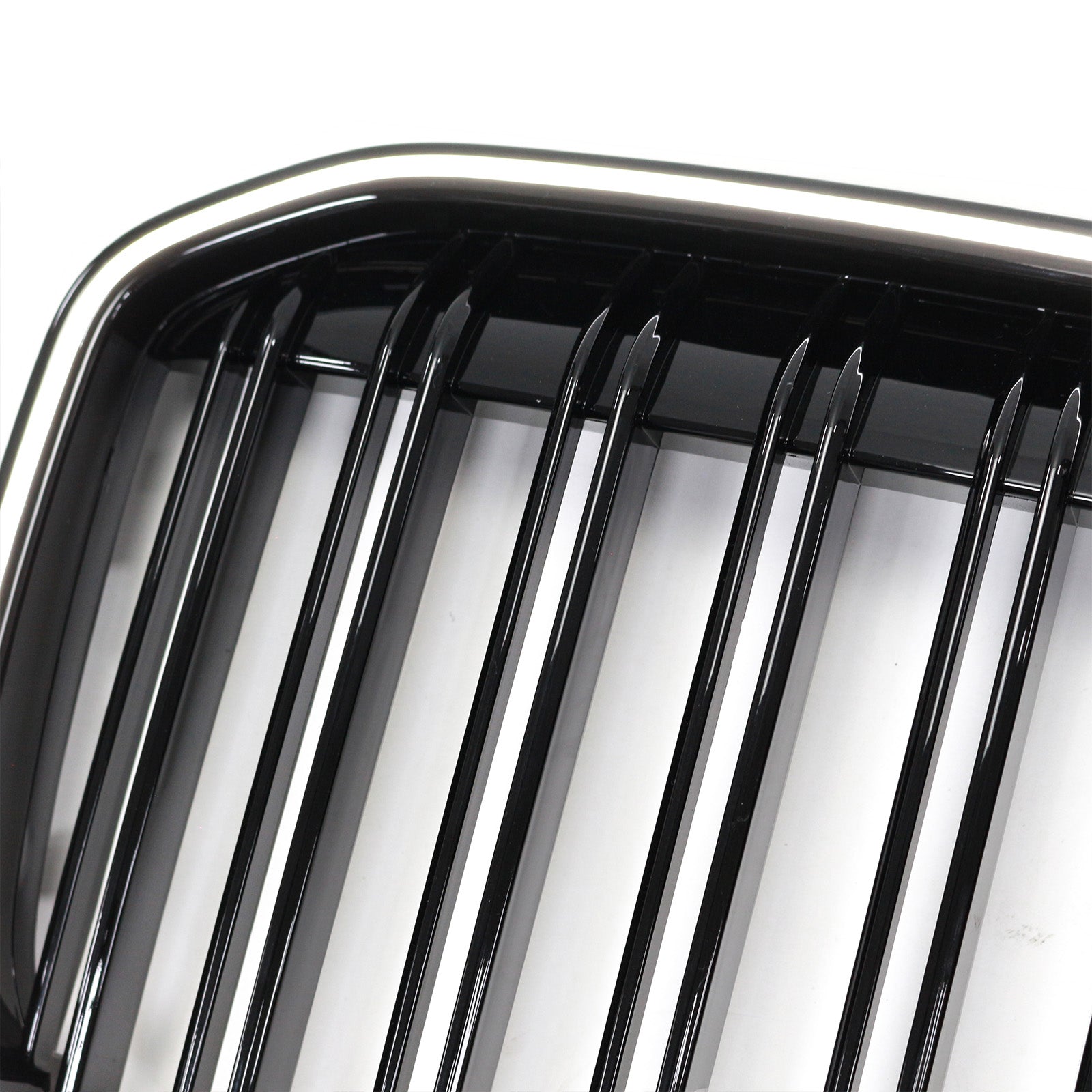 Double Slat Gloss Black Front Kidney Grill Grille Fit BMW X7 G07 2019-2022
