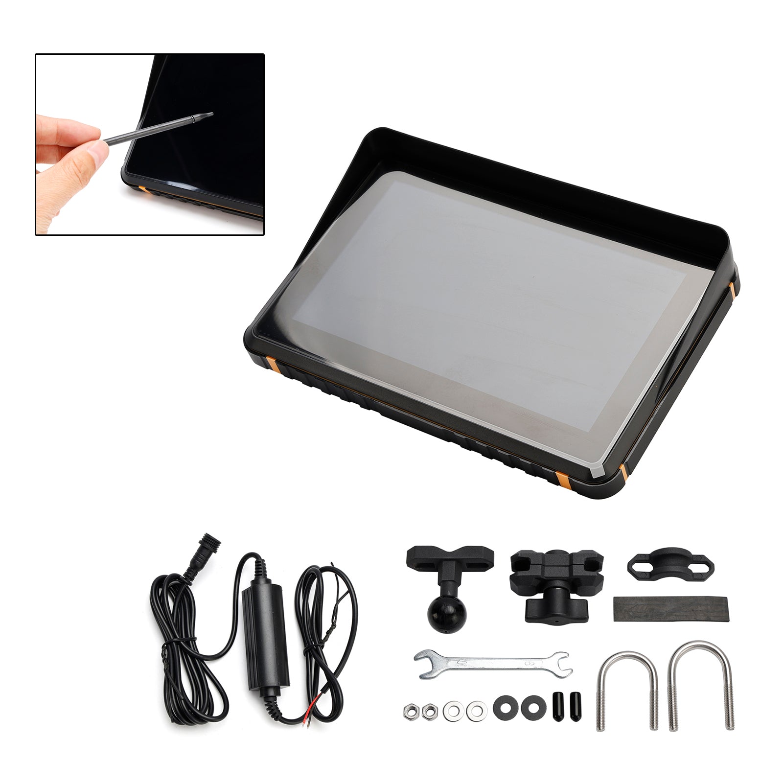 Draadloze GPS Carplay 1080P-recorder 7" Universeel voor scootermotoren