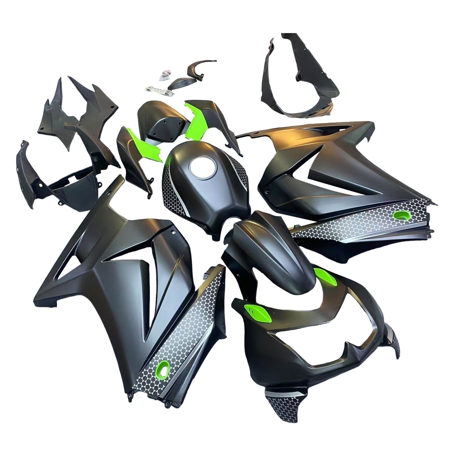 Injection Fairing Kit Bodywork Plastic ABS fit For Kawasaki EX250 Ninja250R 2008-2012