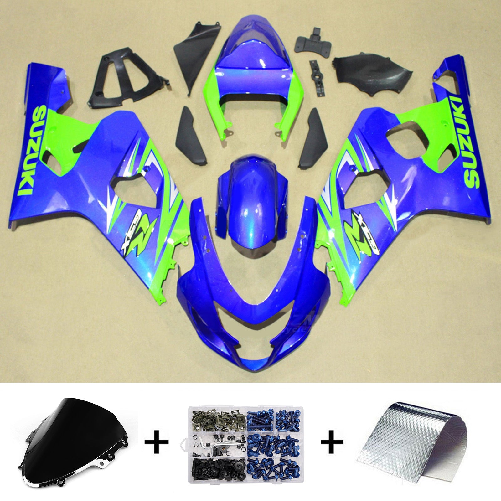 Injection Fairing Kit Bodywork Plastic ABS For Suzuki GSXR 600/750 2004-2005 K4