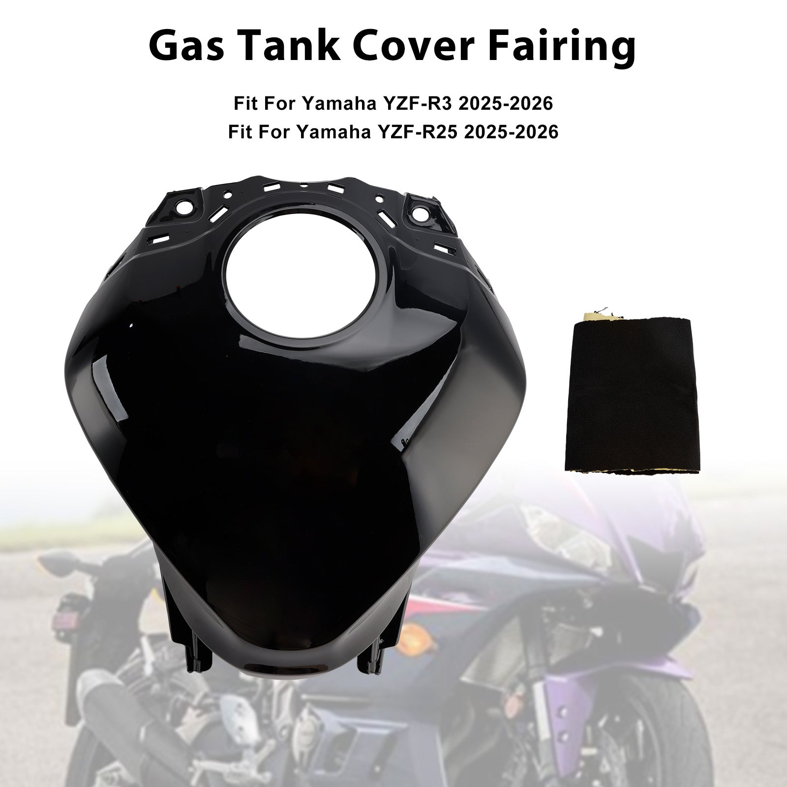 Protecteur de carénage de couvercle de réservoir de gaz, pour Yamaha YZF-R3 R25 2025 – 2026