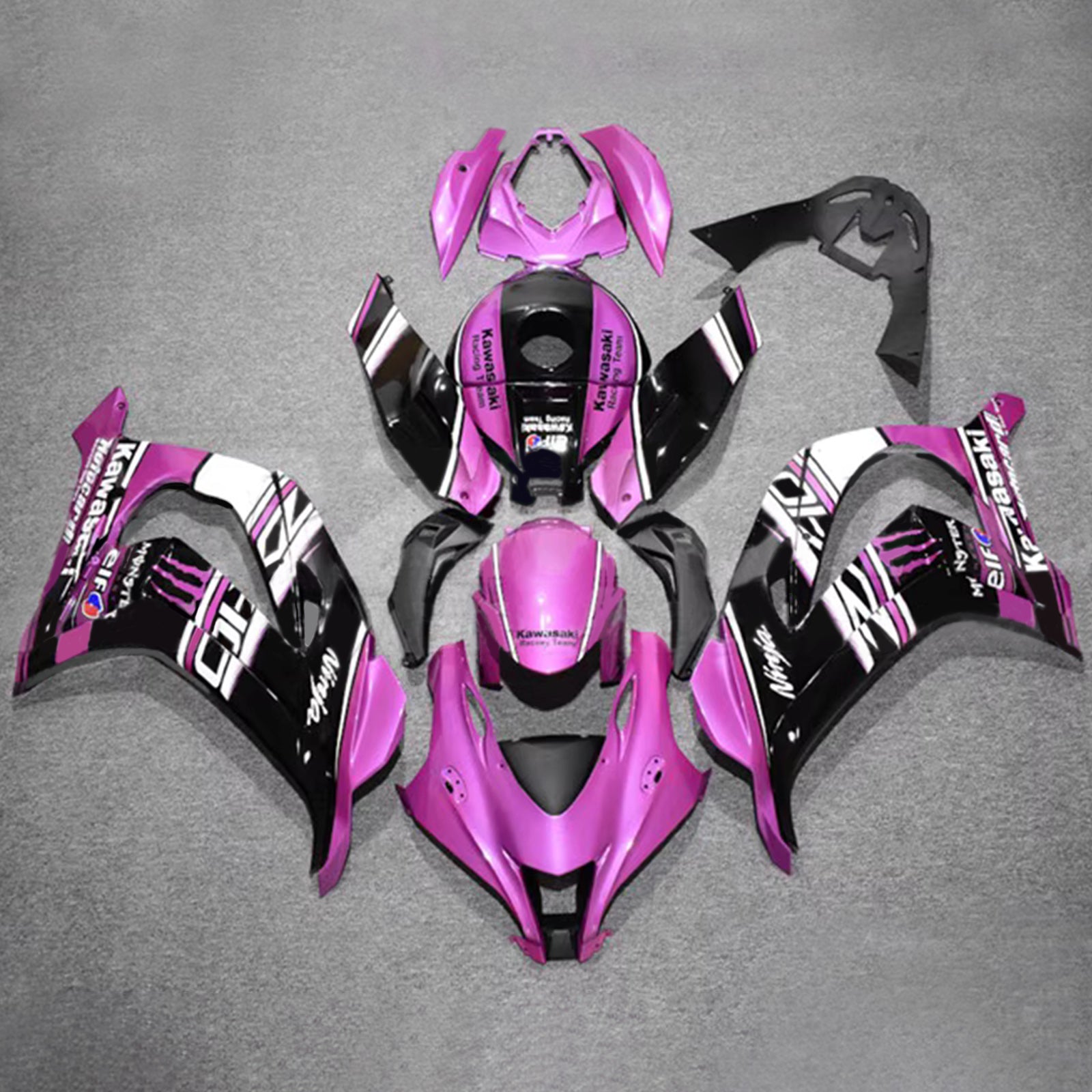 Injection Fairing Kit Bodywork Plastic ABS fit For Kawasaki ZX10R 2016-2020